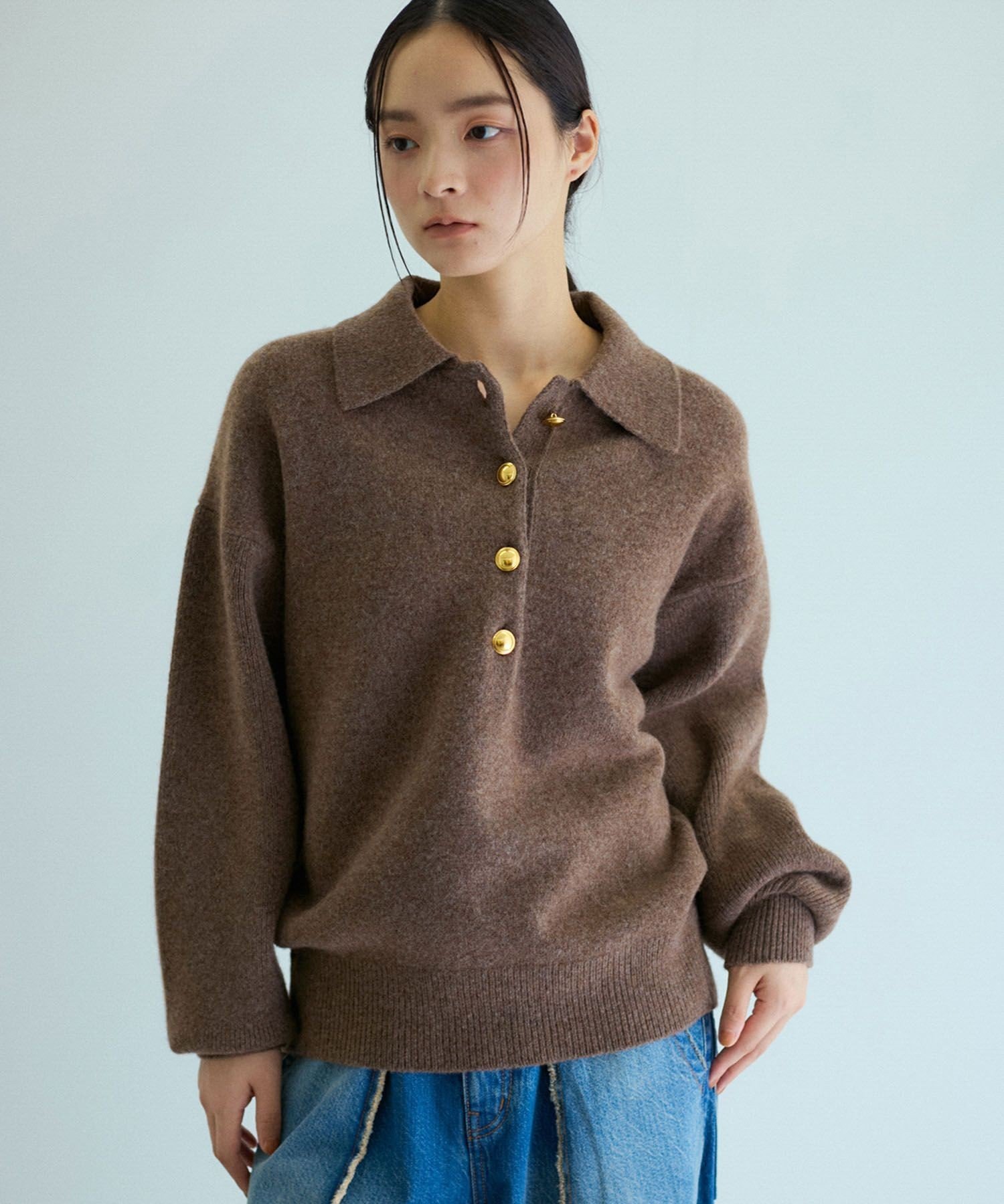 ADAM ET ROPE'｜ポロシャツニットプルオーバー | Rakuten Fashion(楽天