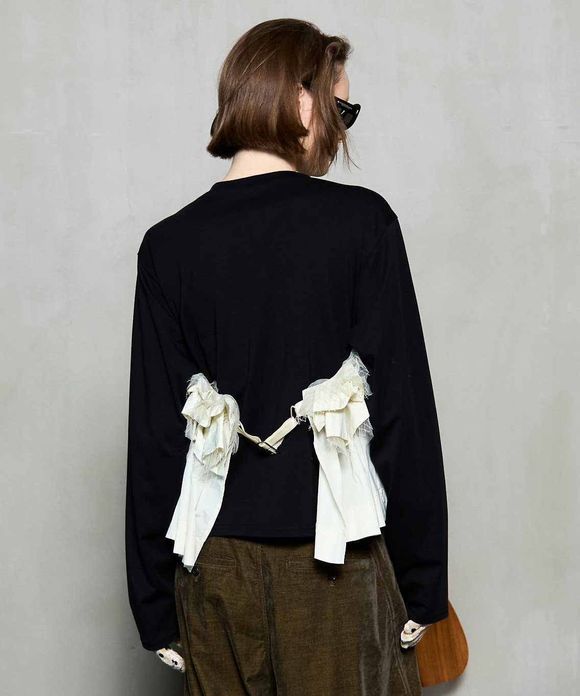 MAISON SPECIAL｜Mixed Fabric Frill Tops | Rakuten Fashion(楽天