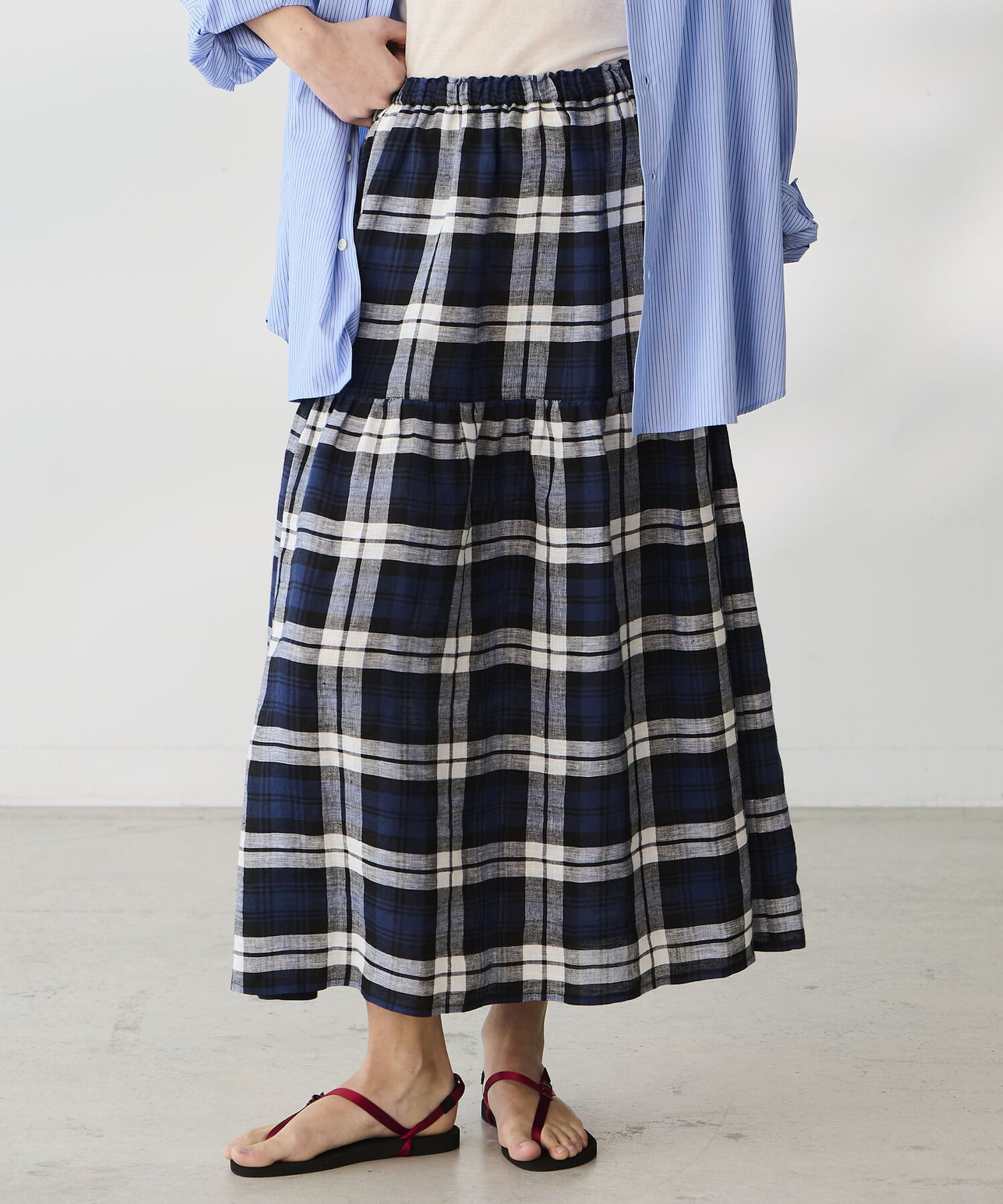 Bshop｜O'NEIL OF DUBLIN | ティアードスカート CHECK WOMEN | Rakuten