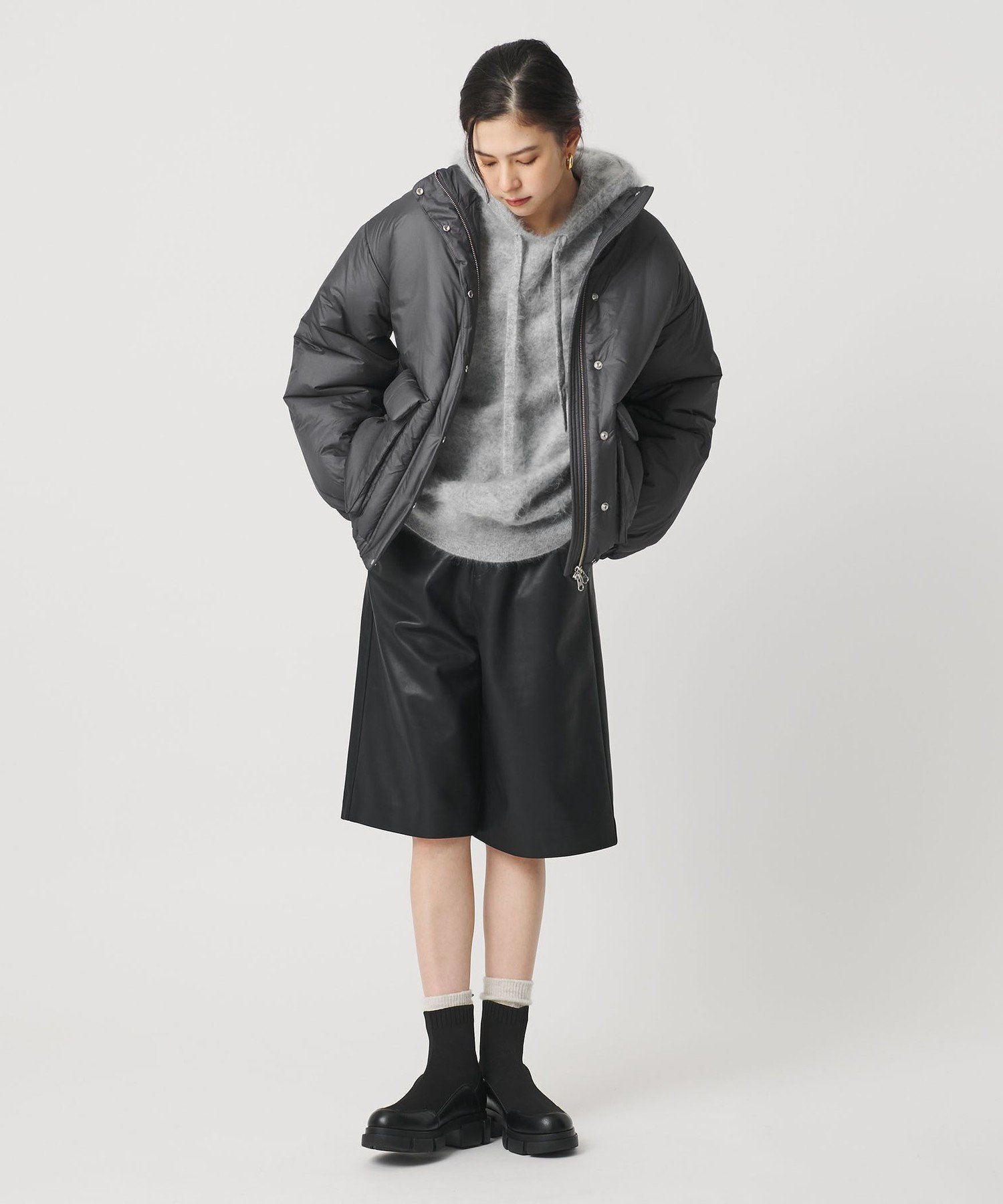 BEAUTY&YOUTH UNITED ARROWS｜ナイロンパデッド スタンドカラー