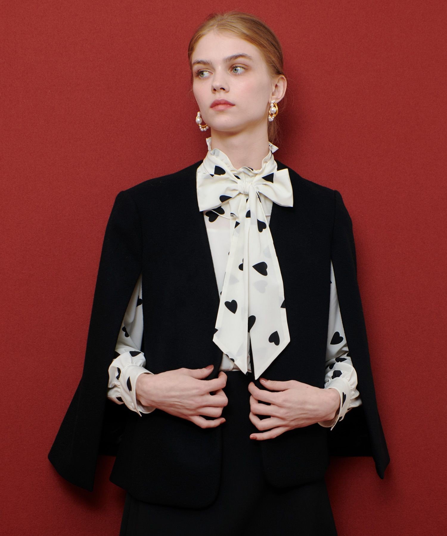 allureville｜WEB限定【LOULOU WILLOUGHBY】デシンハートプリント