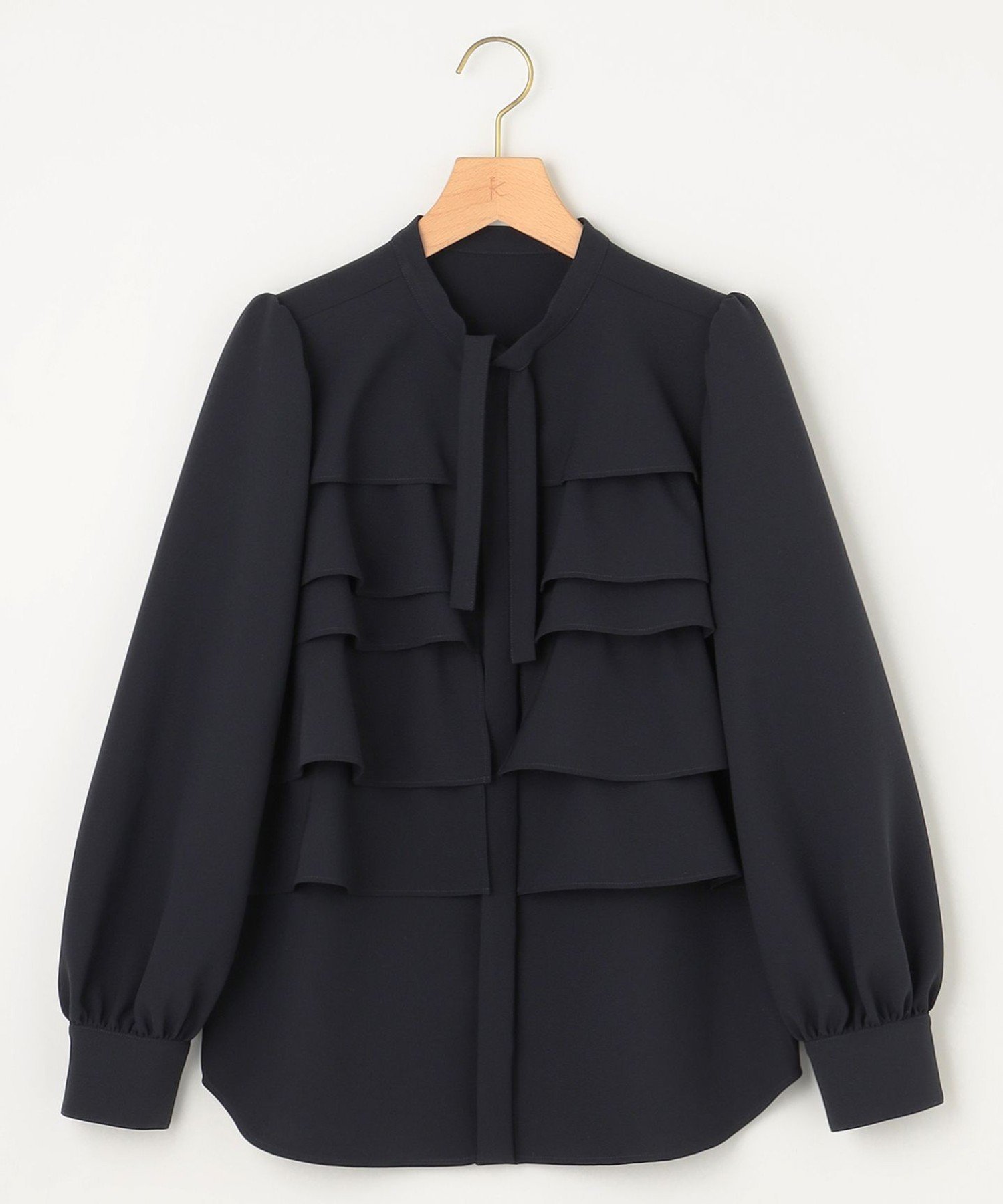 組曲｜【KUMIKYOKU NAVY】コンフォータブルドレープ フリルブラウス