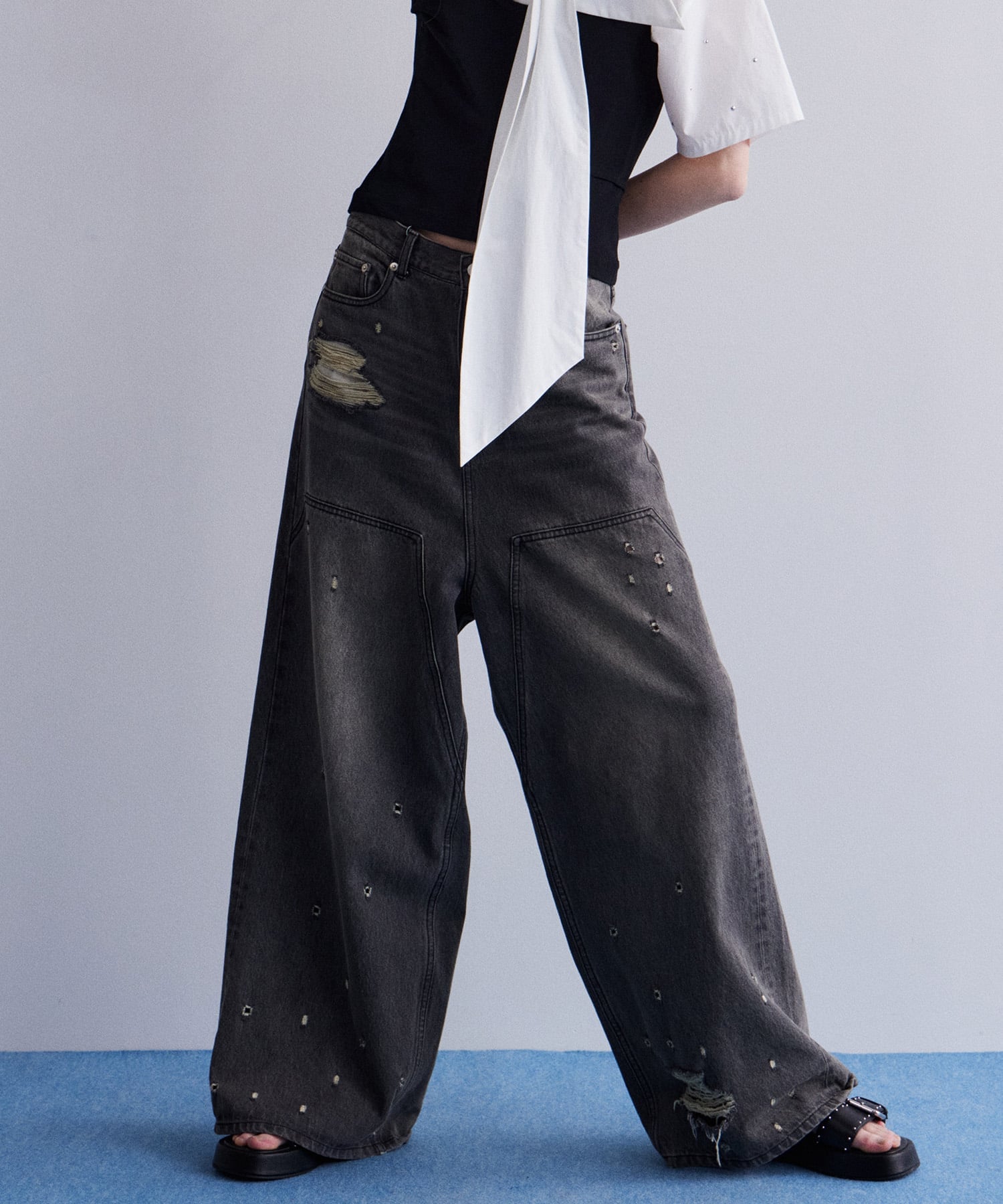 MAISON SPECIAL｜Baggy Denim Pants | Rakuten Fashion(楽天