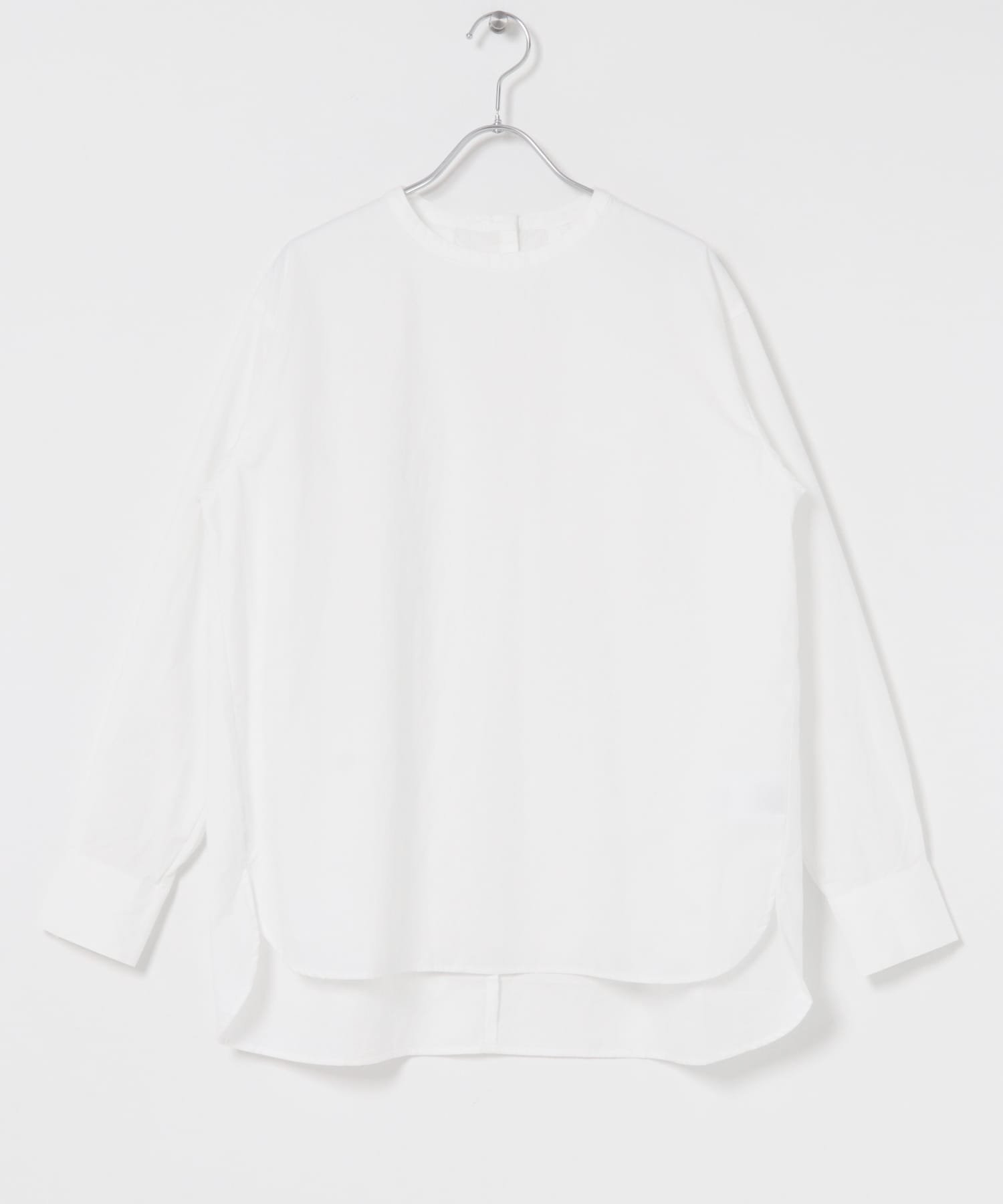 かぐれ｜コットンクルーネックプルオーバーシャツ | Rakuten Fashion