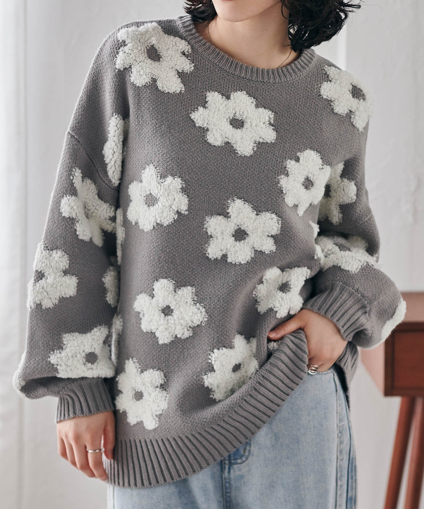 Ranan｜花柄ジャカードニット | Rakuten Fashion(楽天ファッション／旧