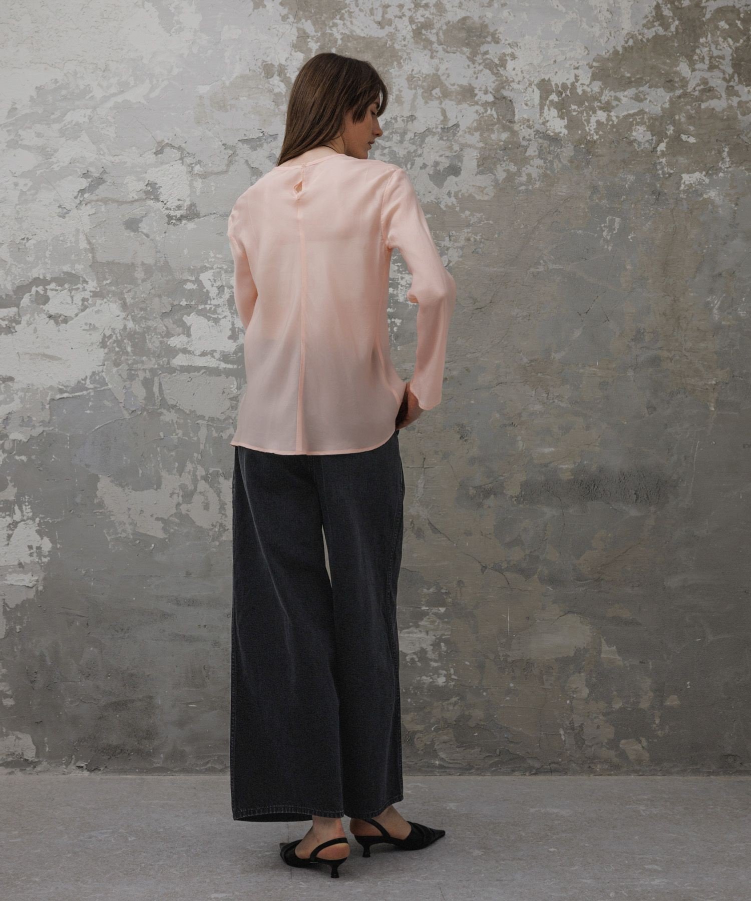 ADAM ET ROPE'｜【EMOELLE】・【サステナブル】ドレスデニムパンツ