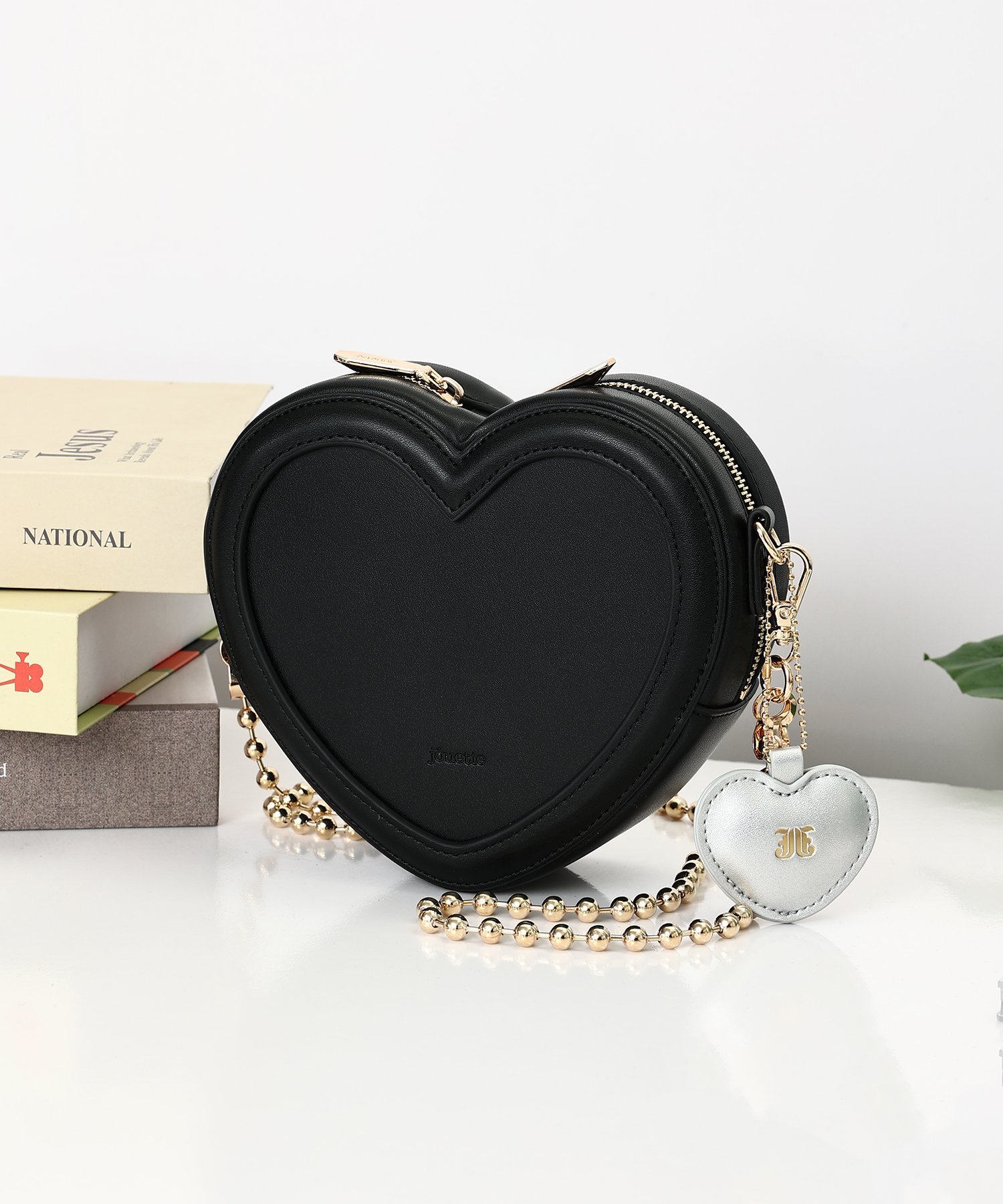 style code｜【jouetie】ハートチャーム付 ハート型ミニショルダー