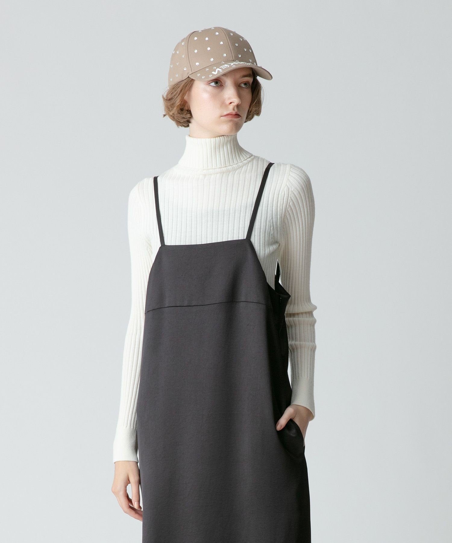 allureville｜釦ディティール2WAY ネックリブプルオーバー | Rakuten