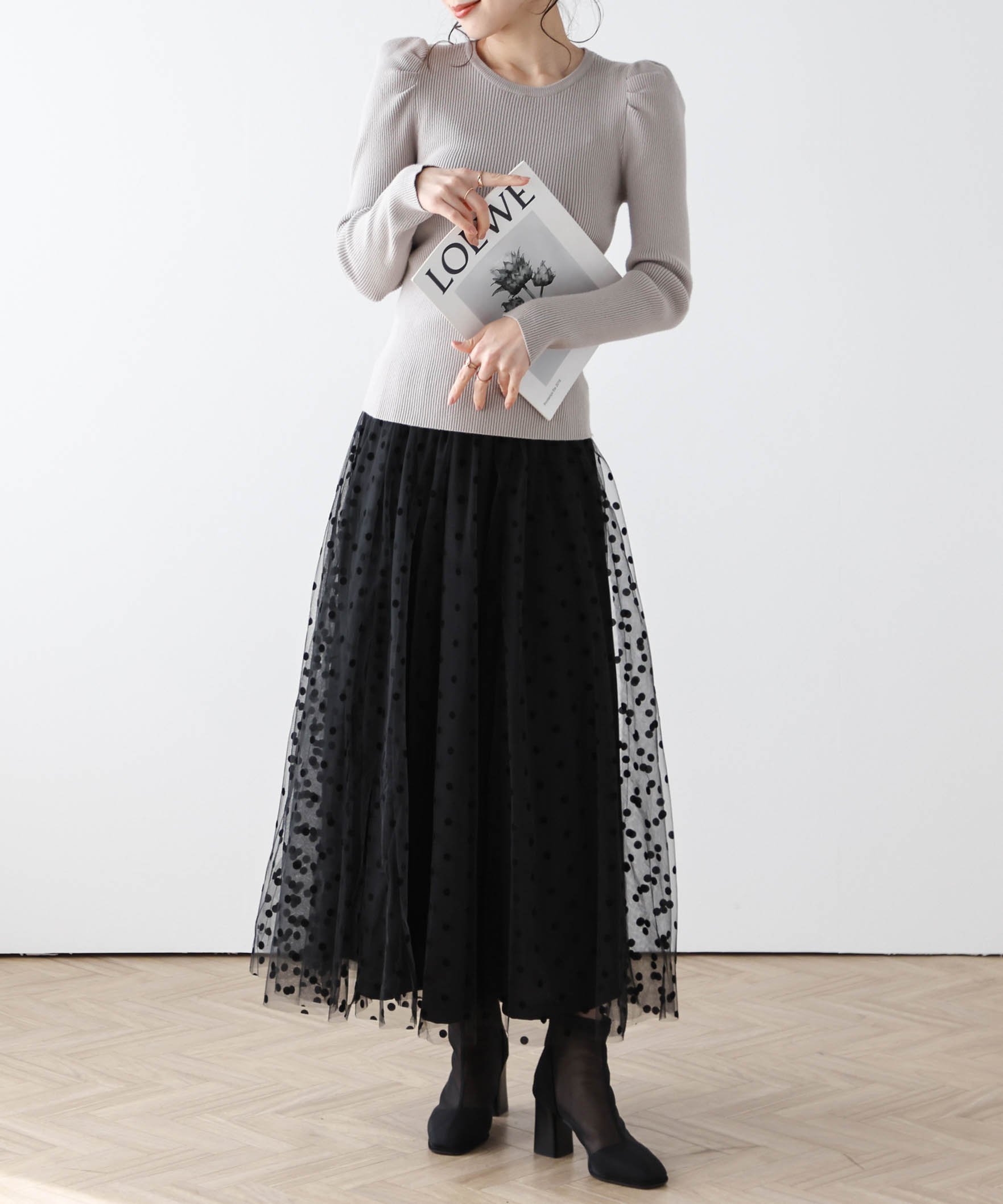 Lajour｜ドットチュールスカート | Rakuten Fashion(楽天ファッション