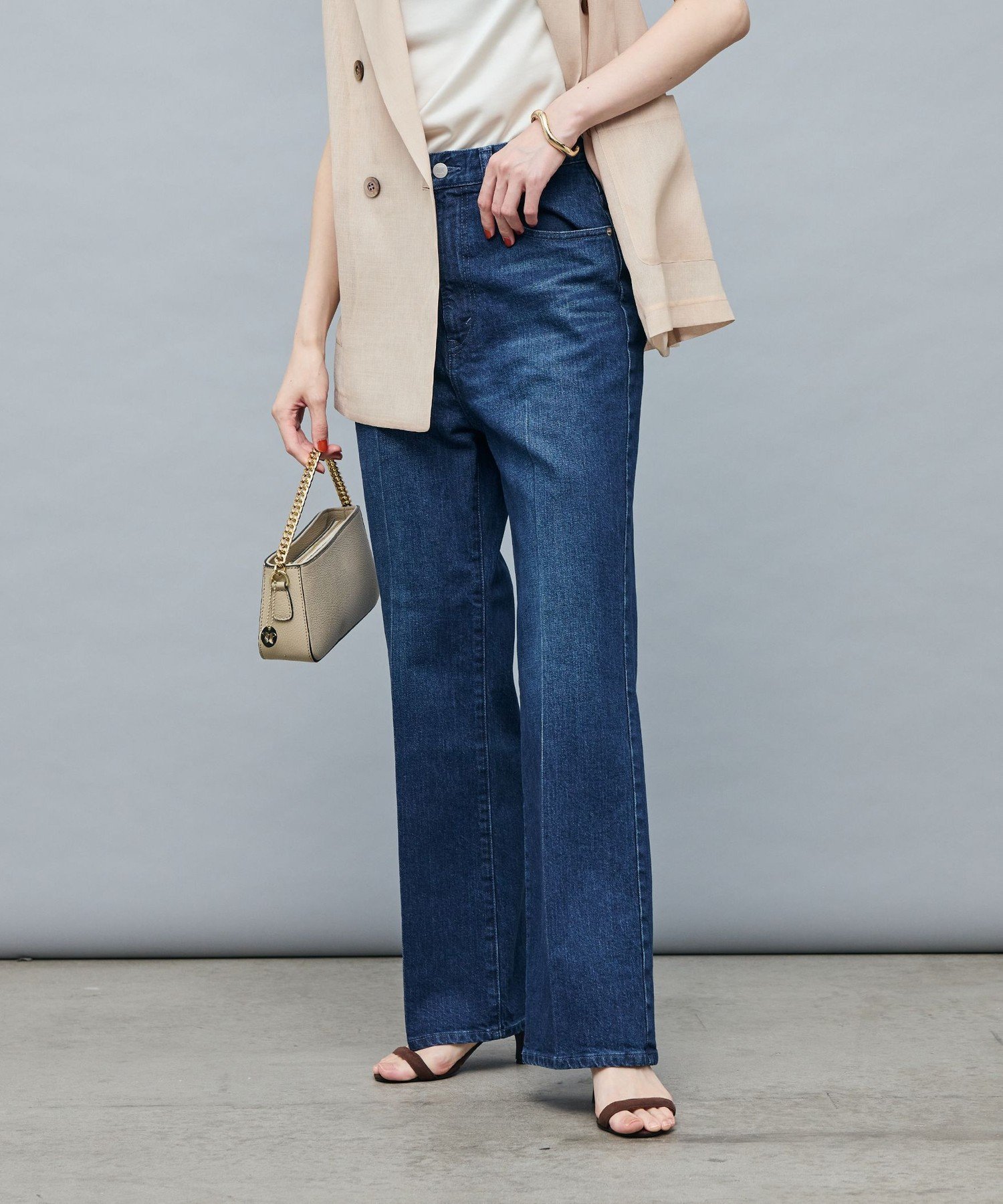 NOLLEY'S｜【RM denim】センタープレスハイウエストパンツ | Rakuten