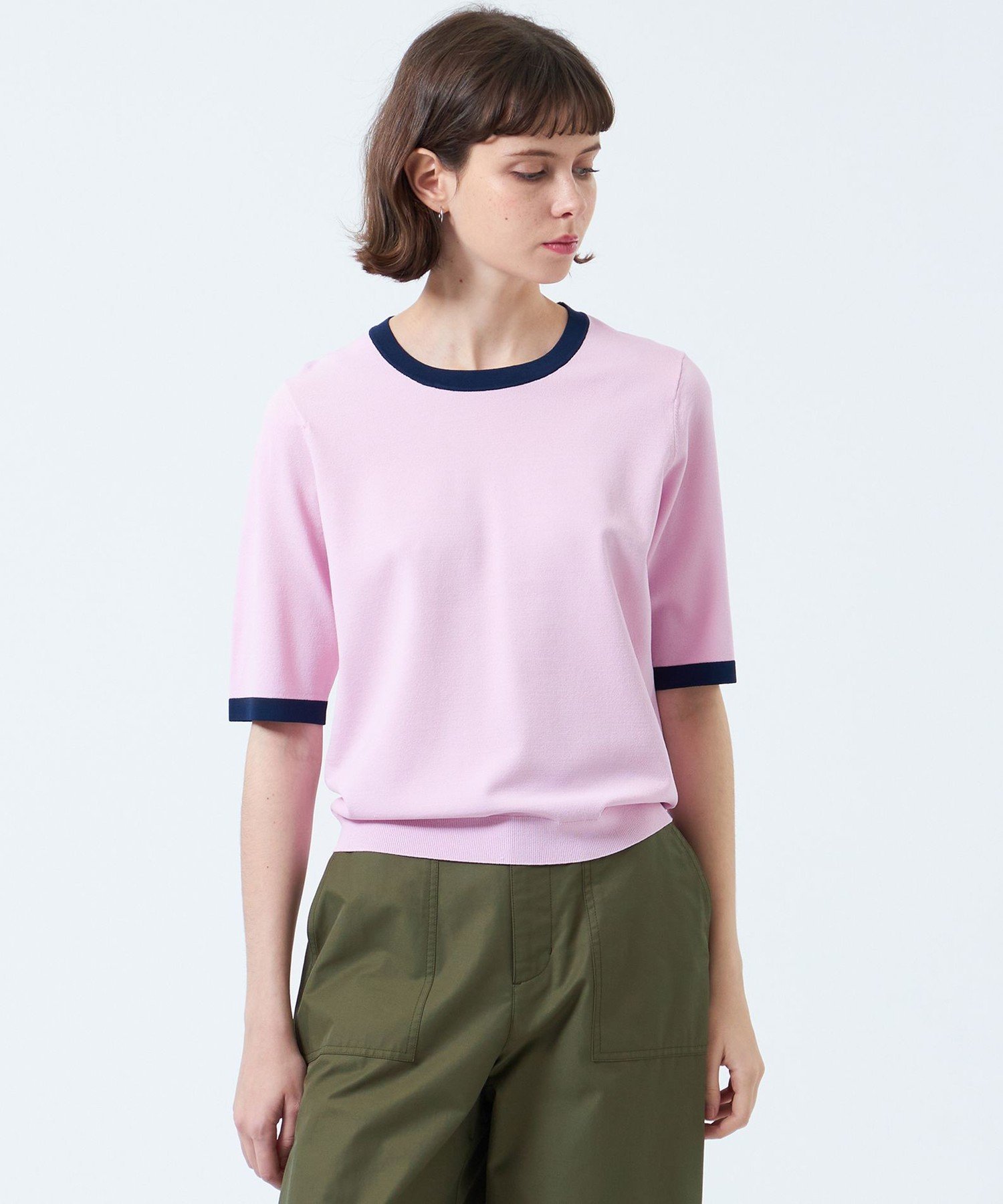 MACKINTOSH PHILOSOPHY｜バイカラートリムニットプルオーバー