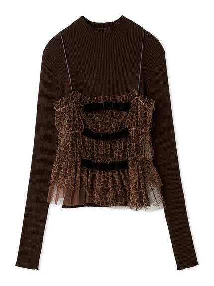 LILY BROWN｜リボンビスチェセットニットトップス | Rakuten Fashion