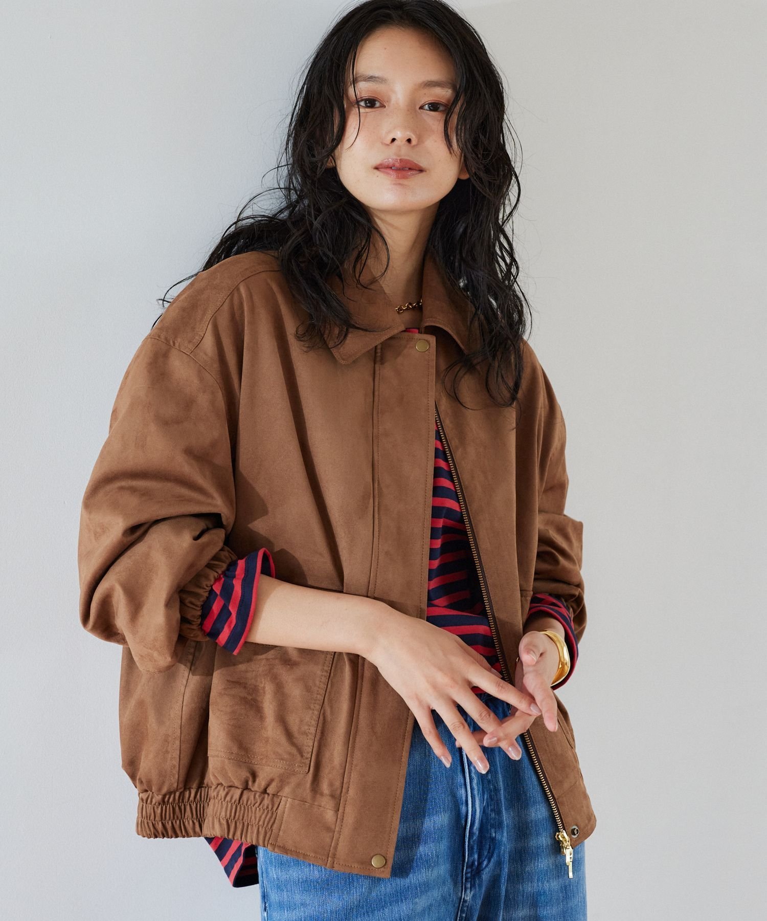 BARNYARDSTORM｜フェイクスエードブルゾン | Rakuten Fashion(楽天