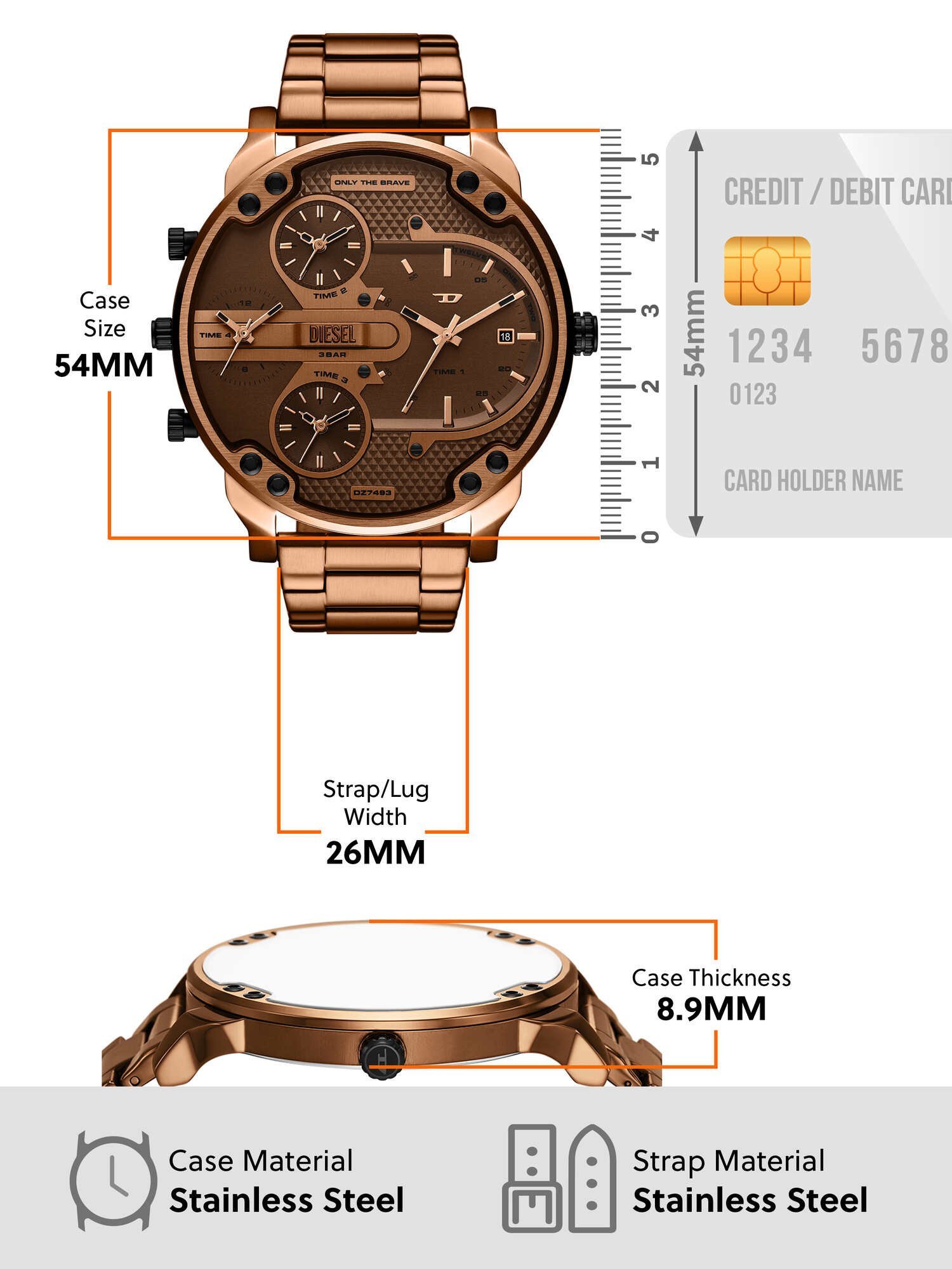 WATCH STATION INTERNATIONAL｜ディーゼル 腕時計 メンズ アナログ