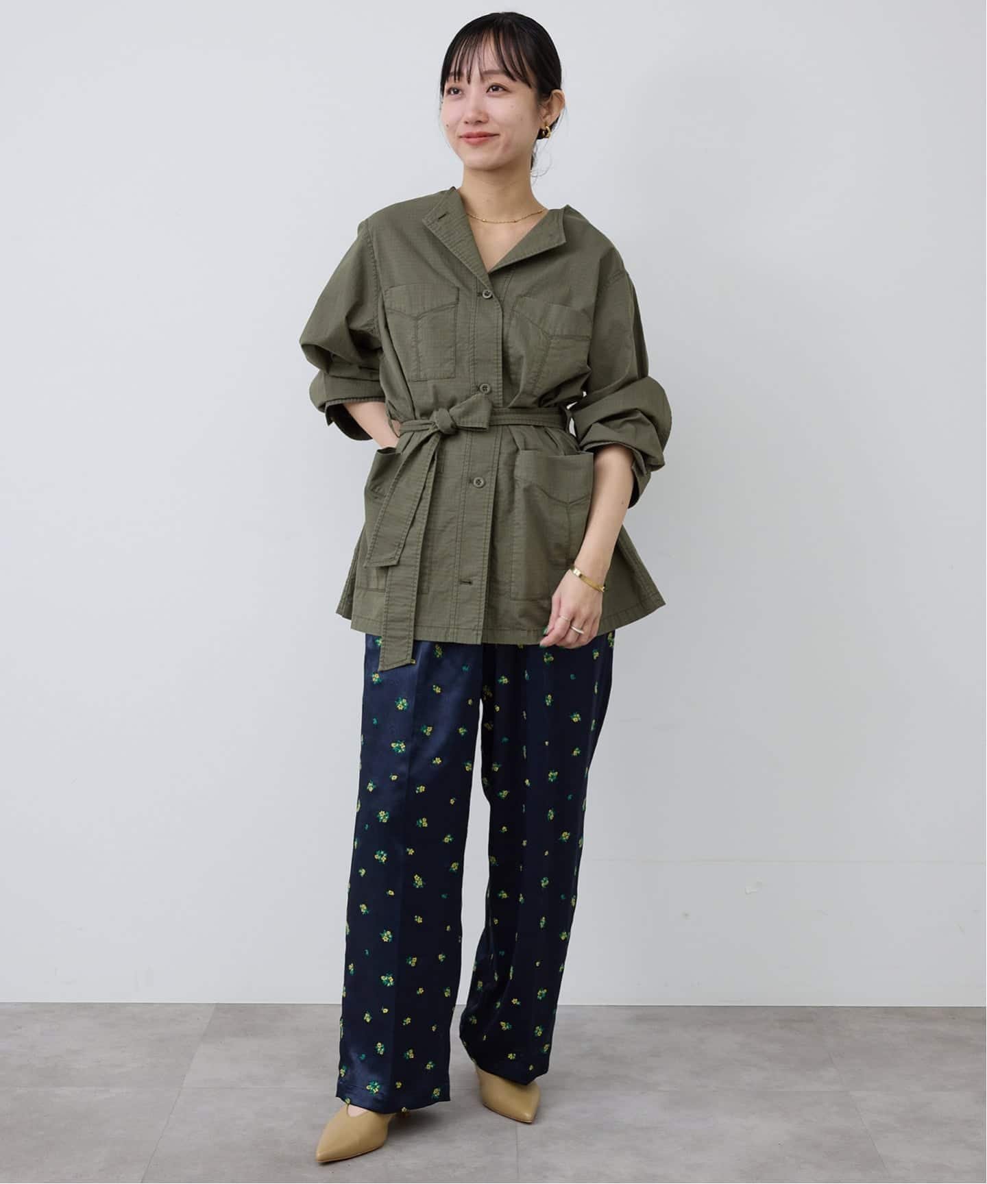 SLOBE IENA｜《追加予約》ノーカラーサファリブルゾン | Rakuten