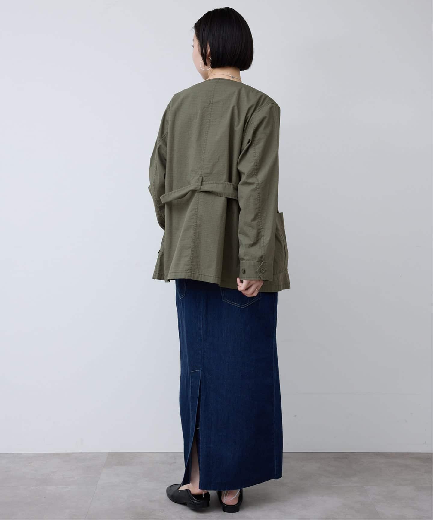 SLOBE IENA｜《追加予約》ノーカラーサファリブルゾン | Rakuten