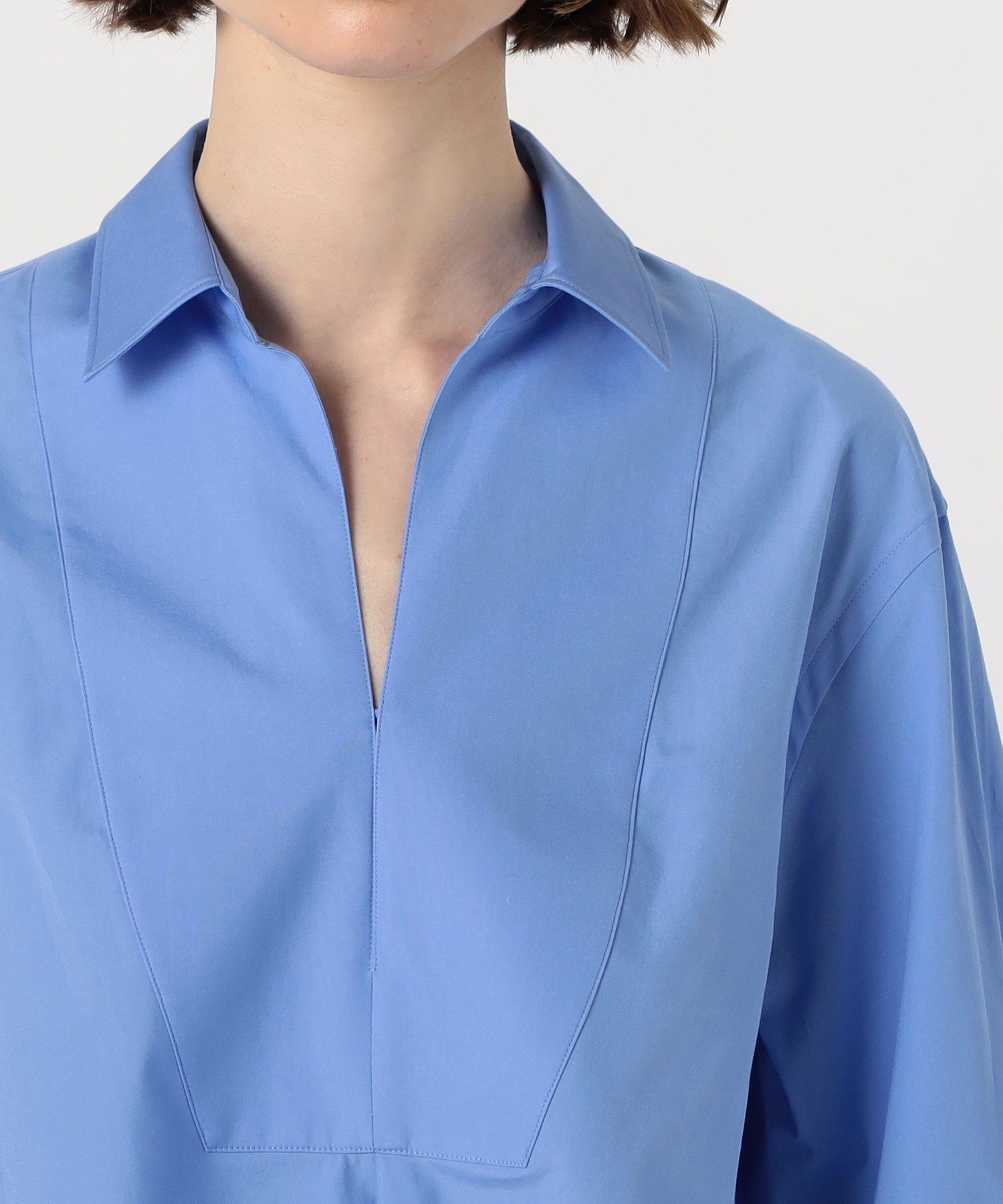 TOMORROWLAND｜コットンブロード スキッパーシャツ | Rakuten Fashion