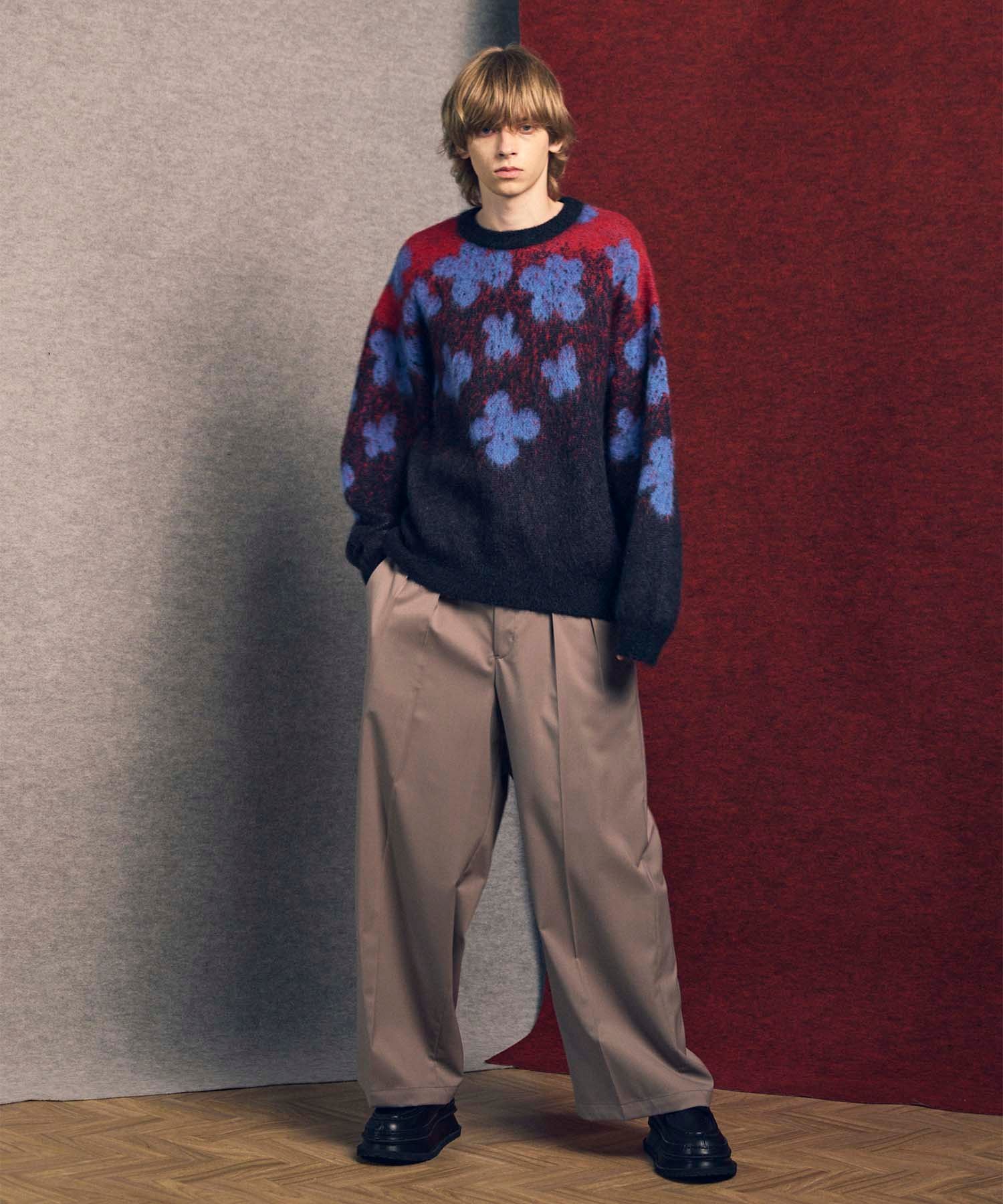 MAISON SPECIAL｜Flower Gradation Mohair Shaggy Knit Pullover