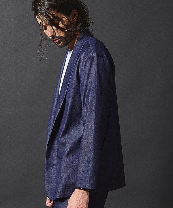 MEN'S BIGI｜【セットアップ対応】ショールカラーテックデニム