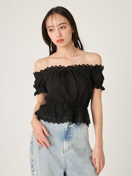 FRAY I.D｜2wayフリルレースブラウス | Rakuten Fashion(楽天