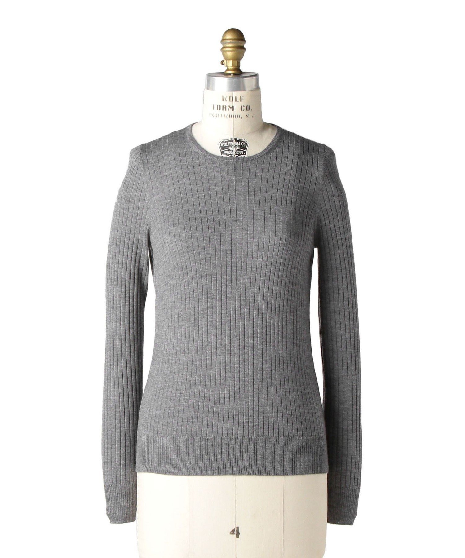 Drawer｜18G カシミヤシルクリブクルーネックニット | Rakuten Fashion