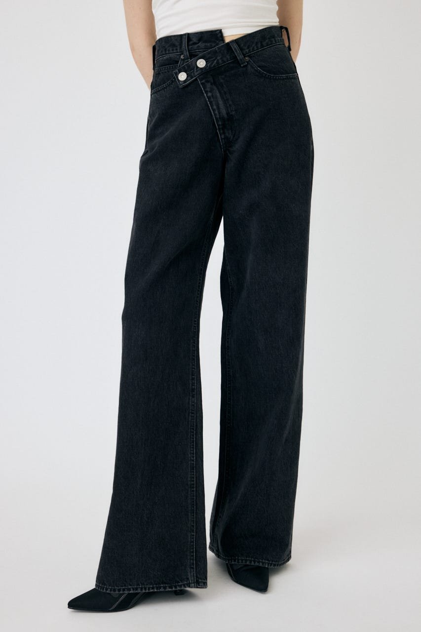 moussy｜CROSS WAIST WIDE STRAIGHT | Rakuten Fashion(楽天