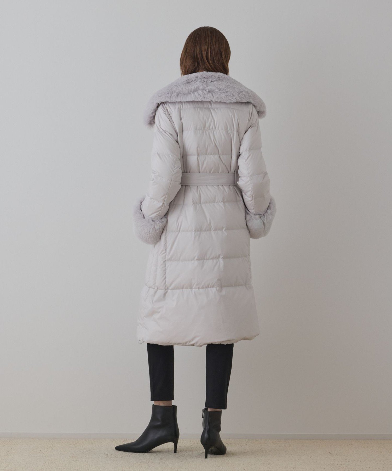 GRACE CONTINENTAL｜ファーカラーロングダウン | Rakuten Fashion(楽天