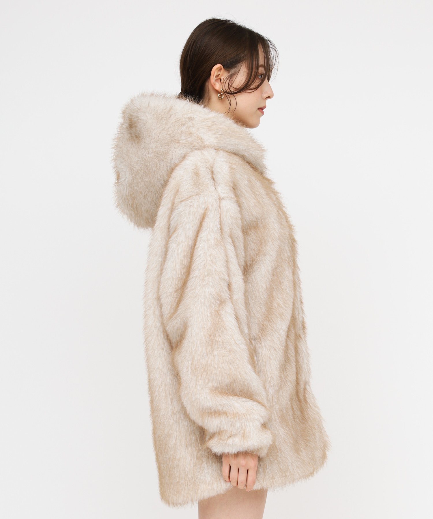 ROYAL PARTY｜フーディーファージャケットコート | Rakuten Fashion