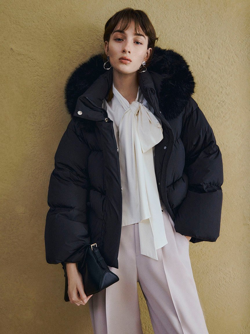 FRAY I.D｜フードファーショートダウンコート | Rakuten Fashion(楽天