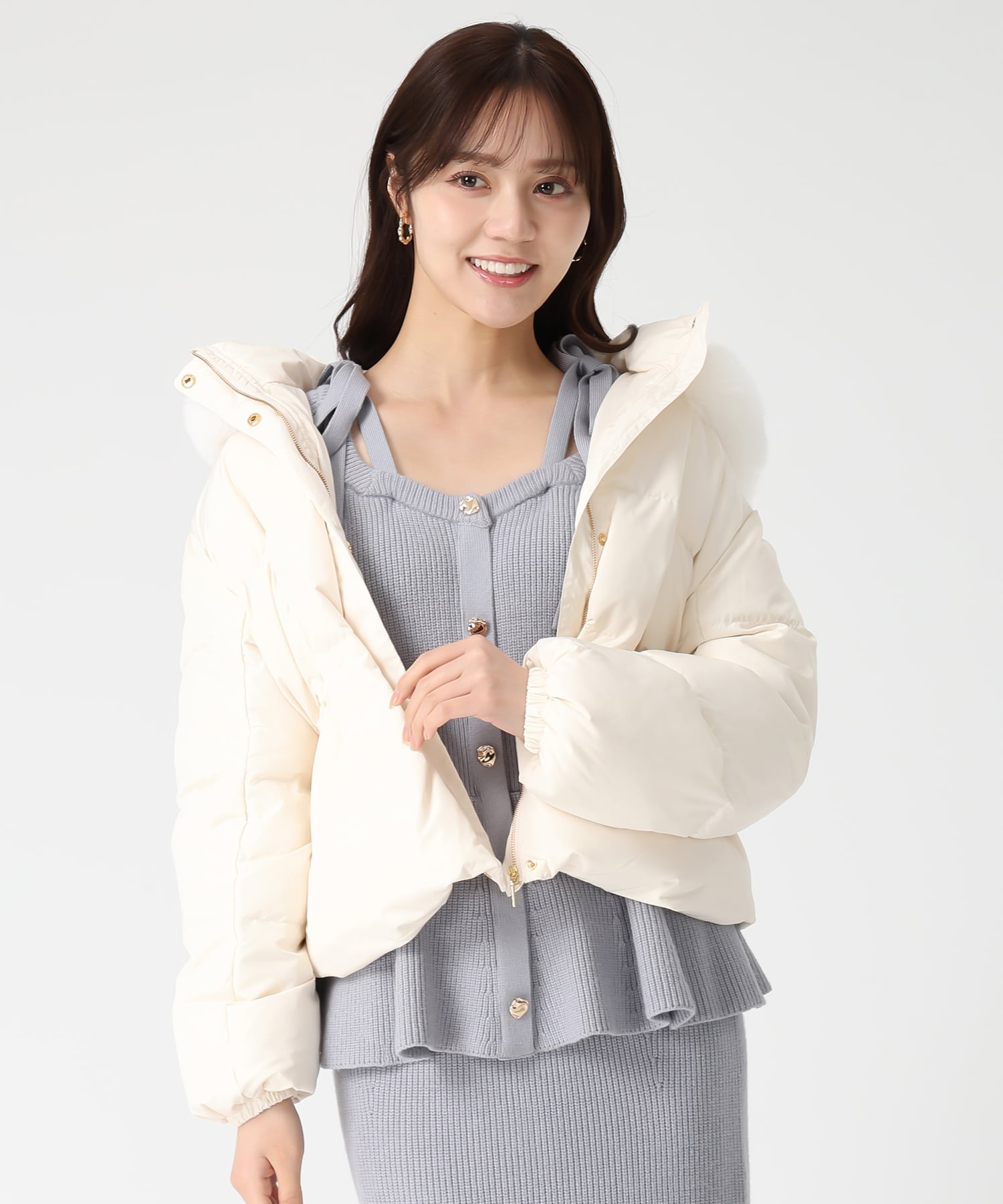 31 Sons de mode｜2025秋冬新作 フードファー付ショートダウン