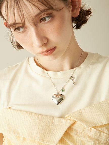 LILY BROWN｜イニシャルハートロケットネックレス | Rakuten Fashion