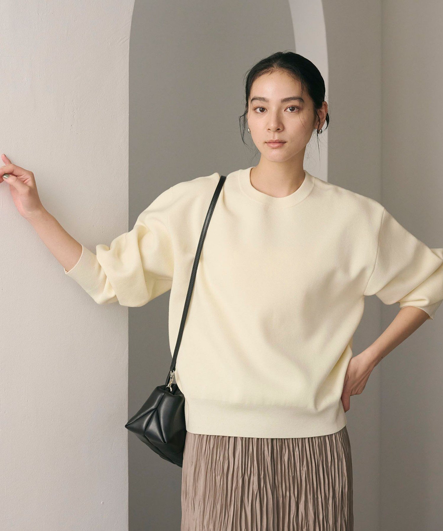 BEAUTY&YOUTH UNITED ARROWS｜ポリエステルブレンド ミラノリブ プル