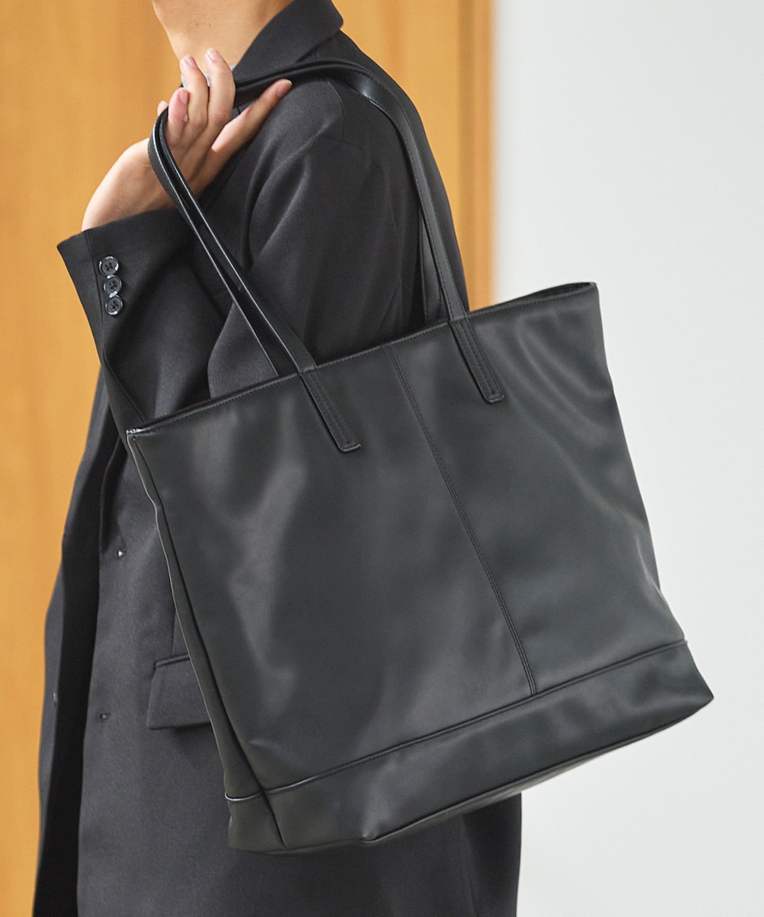 THE CASUAL｜シンセティックレザートートバック ビジネスバッグ