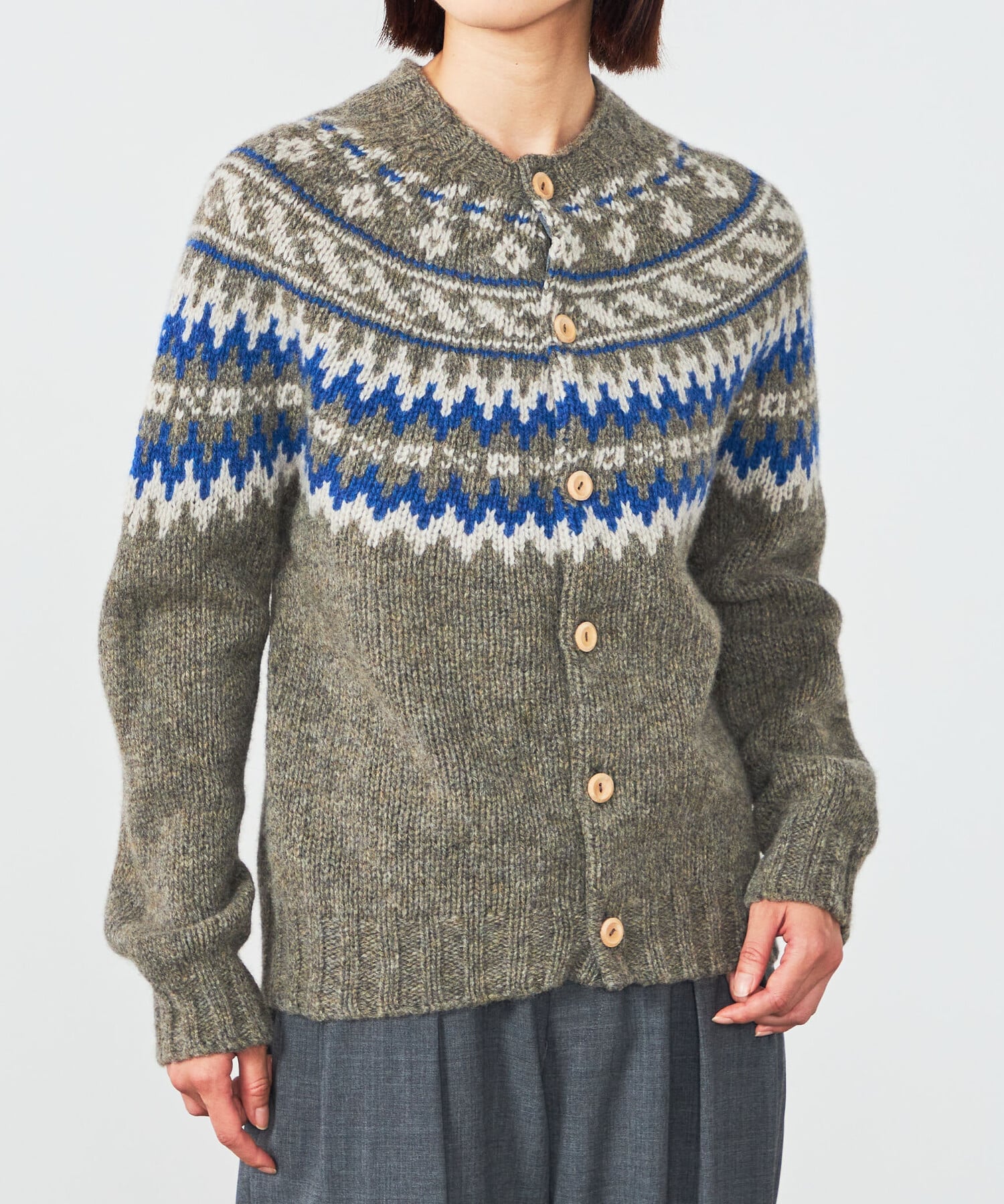 Bshop｜MORRIS & SONS | チャンキーノルディックカーディガン WOMEN