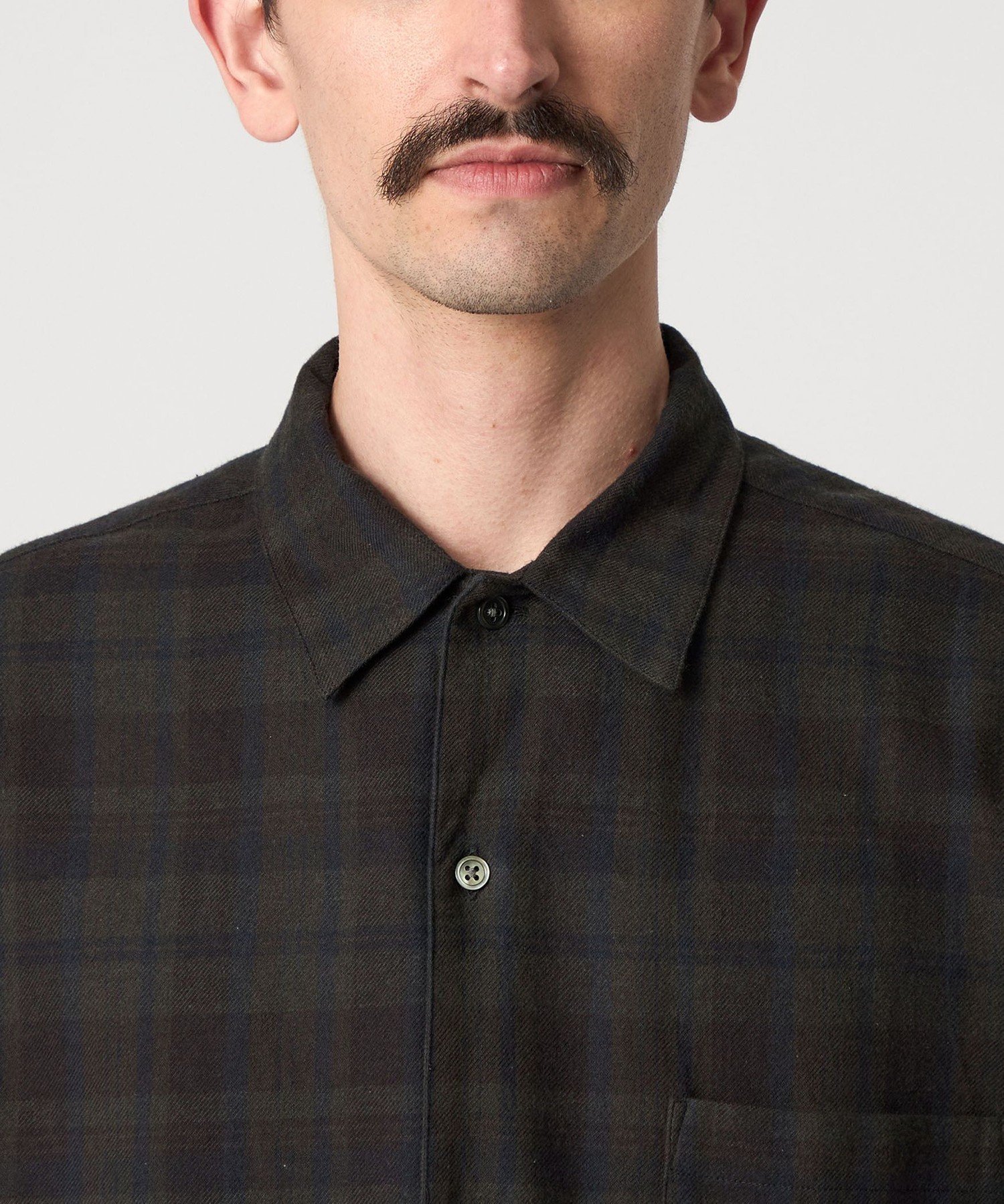 ＜Steven Alan＞ネル マドラスチェック オープンカラー シャツ BOX セール】＜Steven Alan＞ ネル マドラスチェック オープンカラー