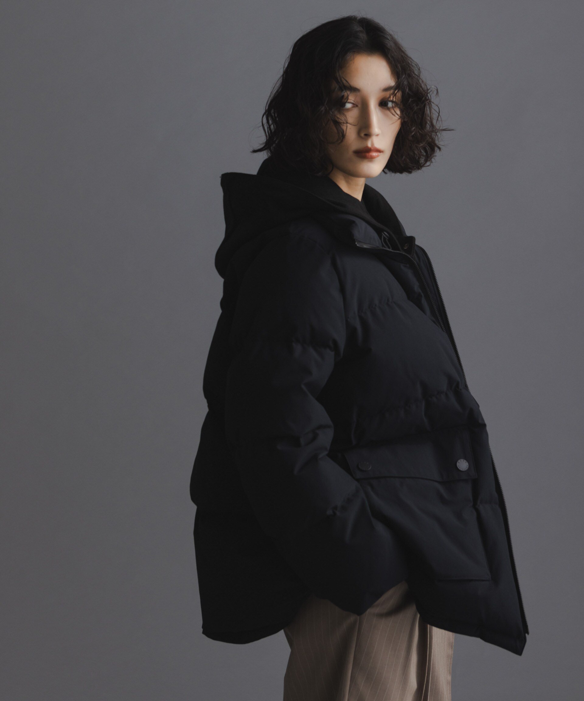 NANO universe｜「西川ダウン(R)」2WAY異素材フードダウン | Rakuten