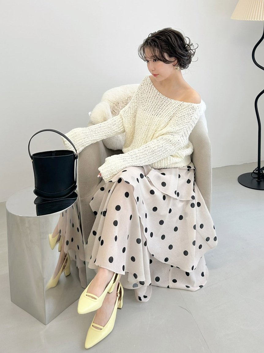 FRAY I.D｜アシメフリルティアードスカート | Rakuten Fashion(楽天