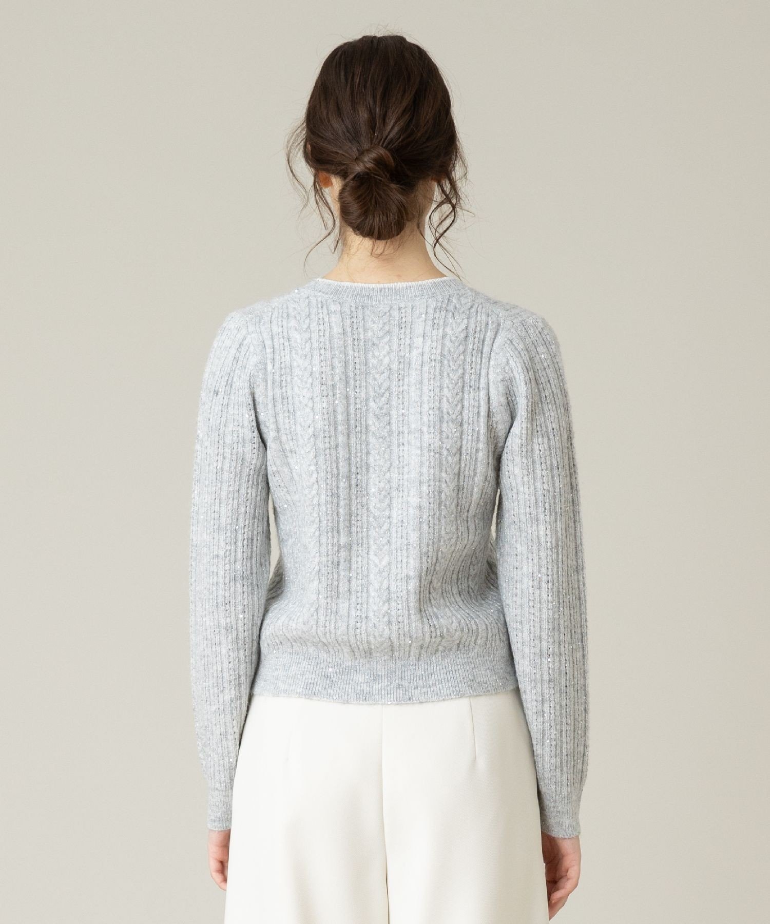 allureville｜【LOULOU WILLOUGHBY】フロントフリルラメプルオーバー