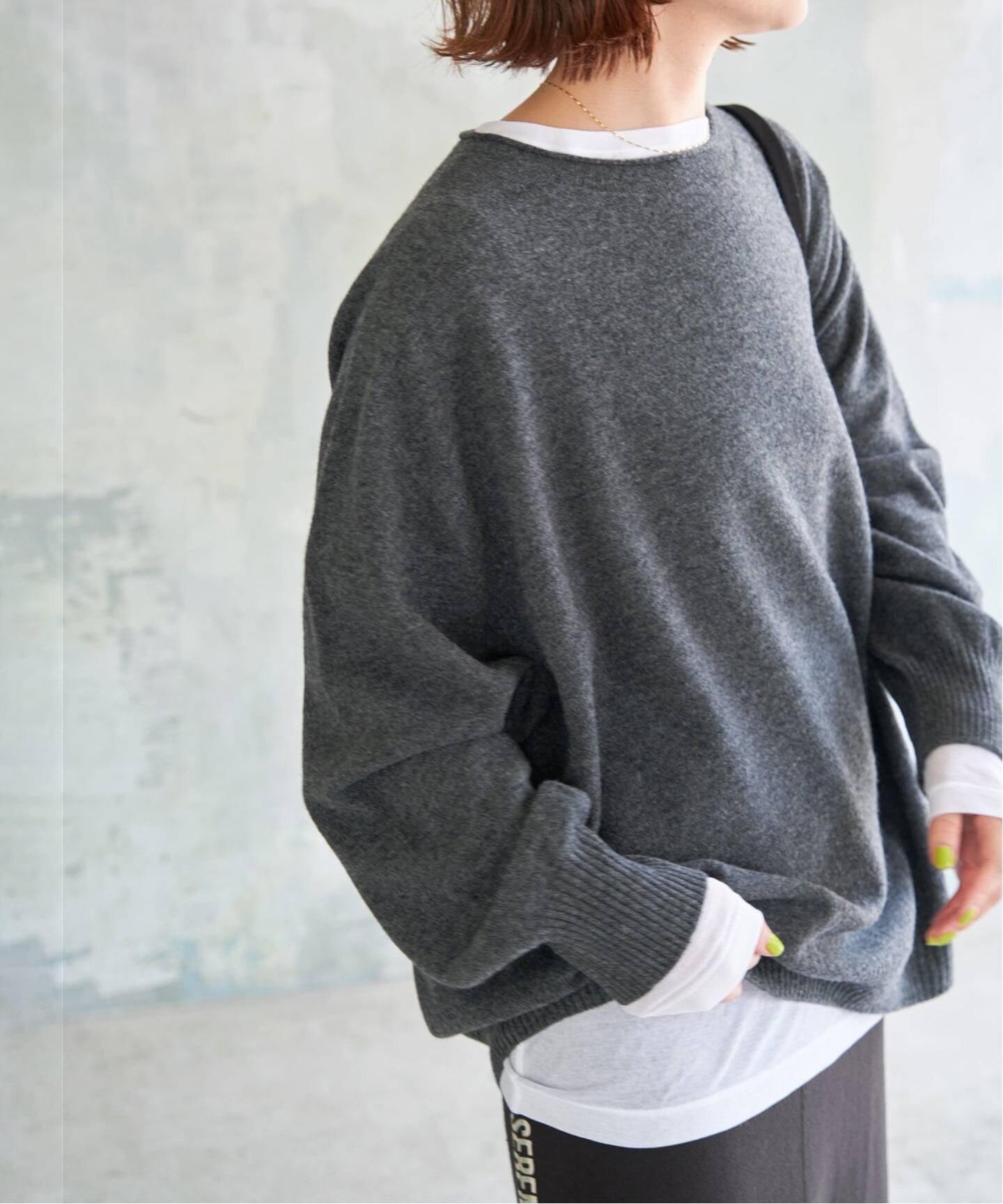 Spick & Span｜《追加》CHESSルーズボートネックプルオーバー