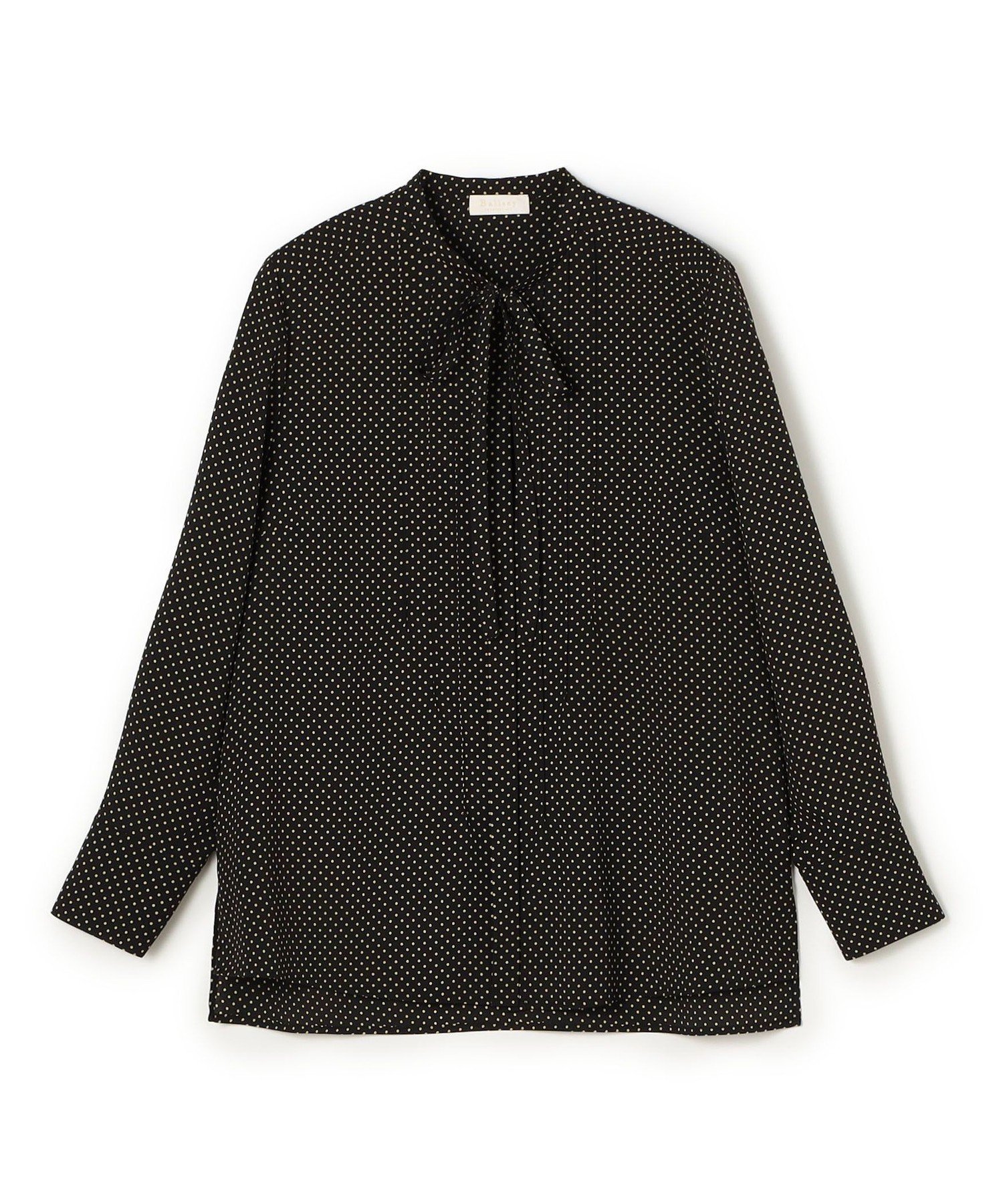 TOMORROWLAND｜ミニドットプリント スリムボウタイブラウス | Rakuten