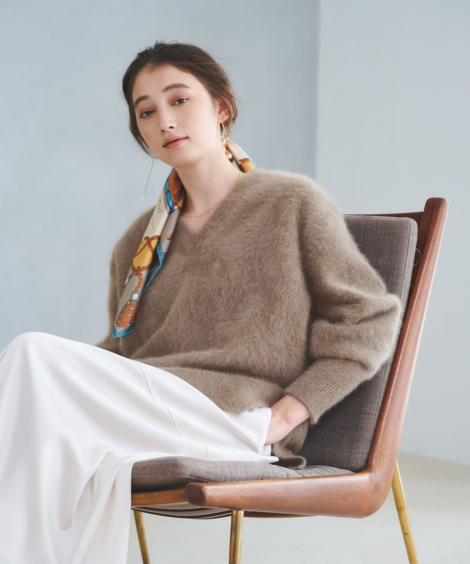 UNITED ARROWS｜フォックスカシミヤ Vネック ニット | Rakuten Fashion