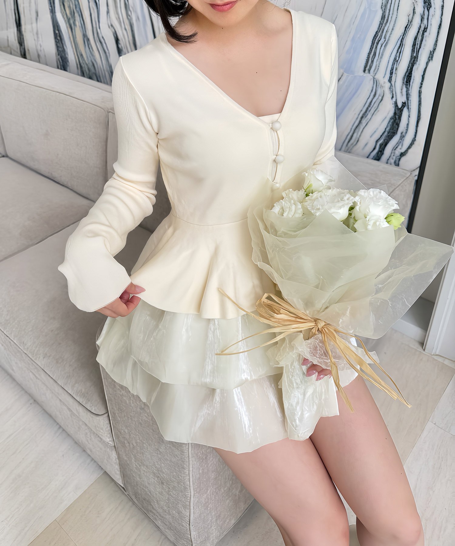 ROYAL PARTY｜ドッキングペプラムニットアンサンブル | Rakuten