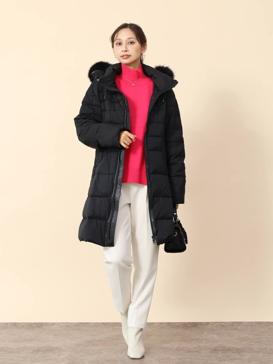 Vin｜フォックスファー付きロングダウンコート | Rakuten Fashion(楽天