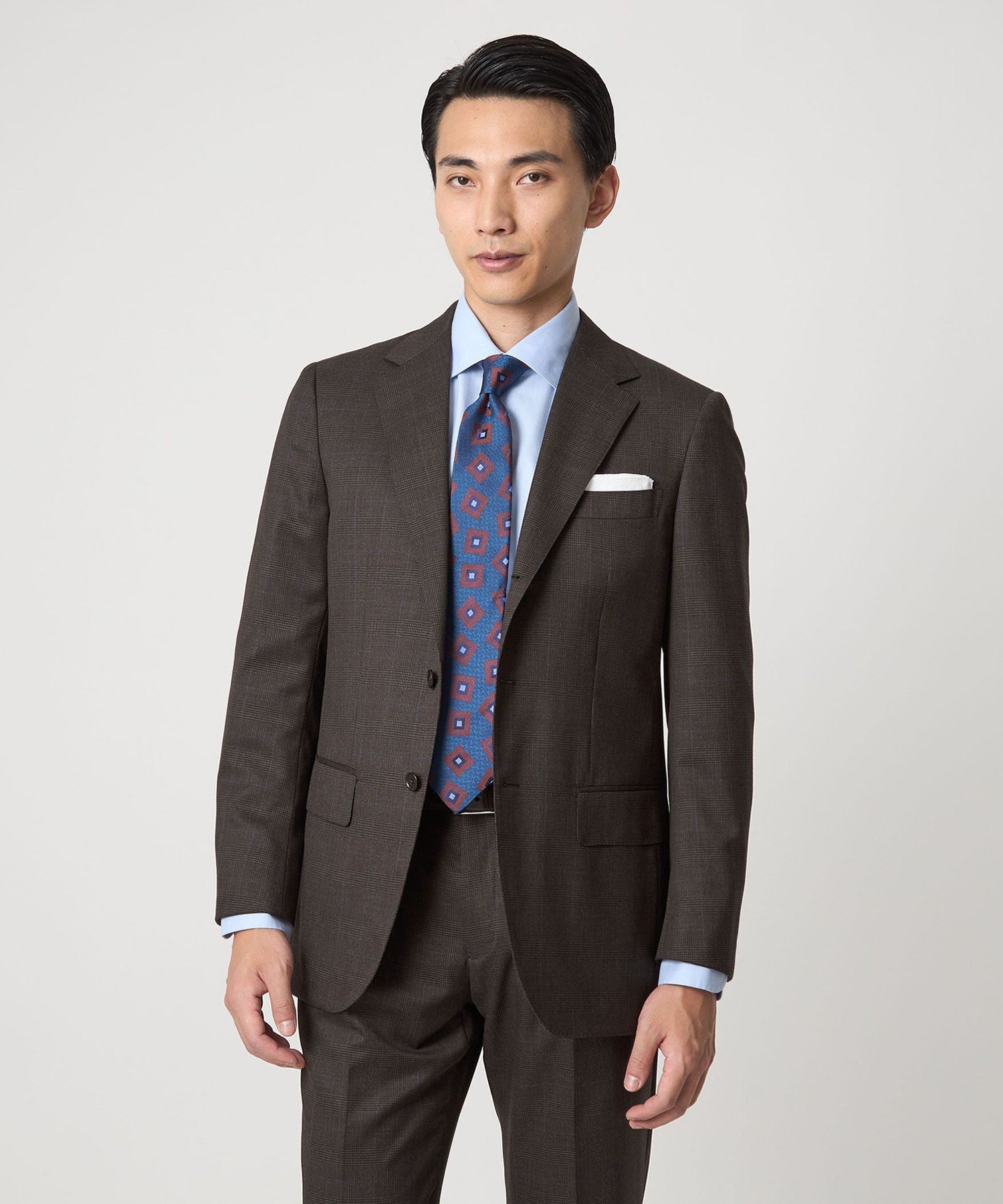 楽天市場】グレンチェック（カラーブラウン）（スーツ｜スーツ