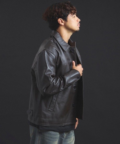 JACKROSE｜【SKOOKUM×JACKROSE】 LAMB LEATHER CAR COAT 2025(MENS