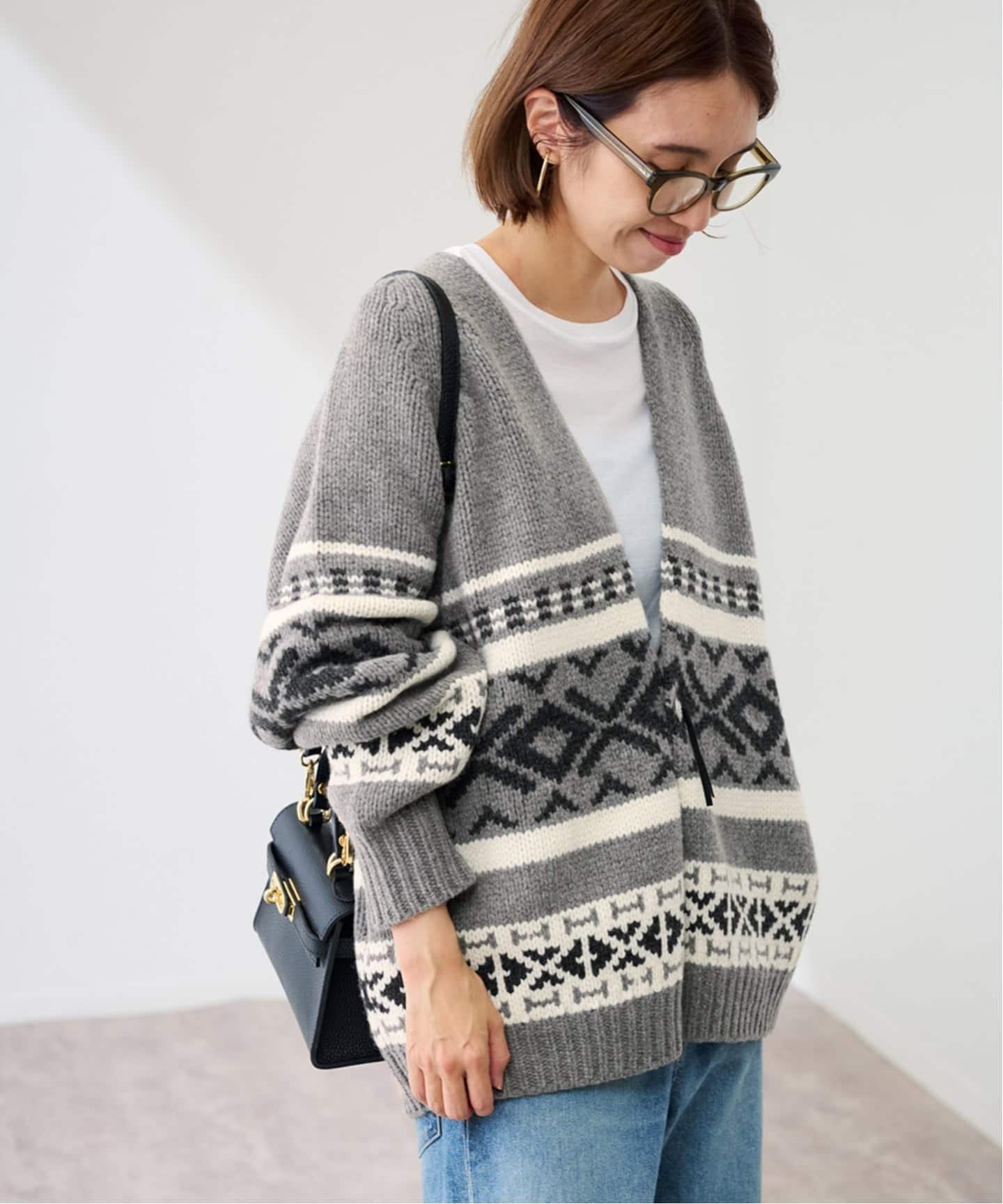 FRAMeWORK｜ジャガードカーディガン | Rakuten Fashion(楽天