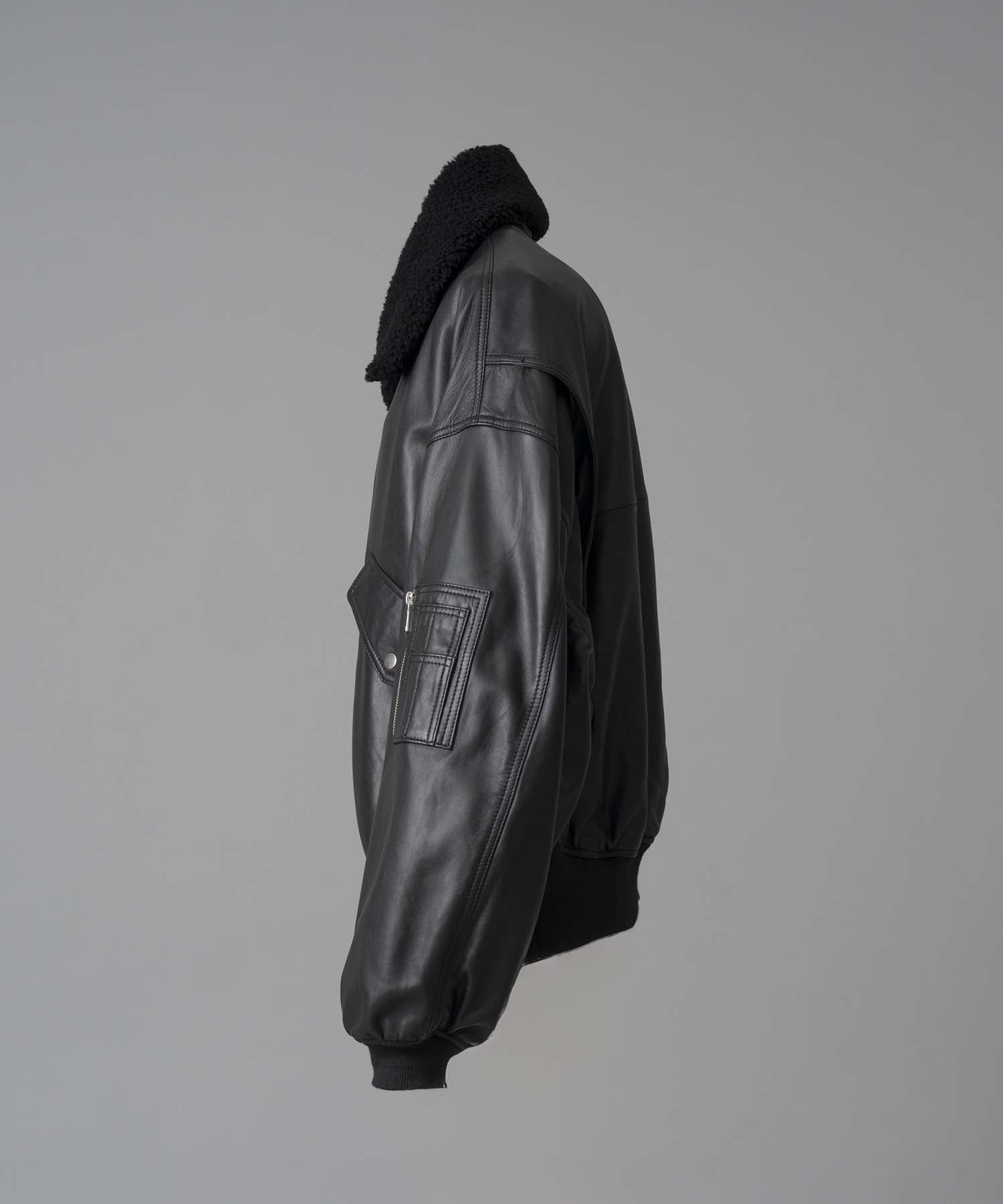 MAISON SPECIAL｜Sheep Leather Mouton Prime-Over G-1 Flight Jacket