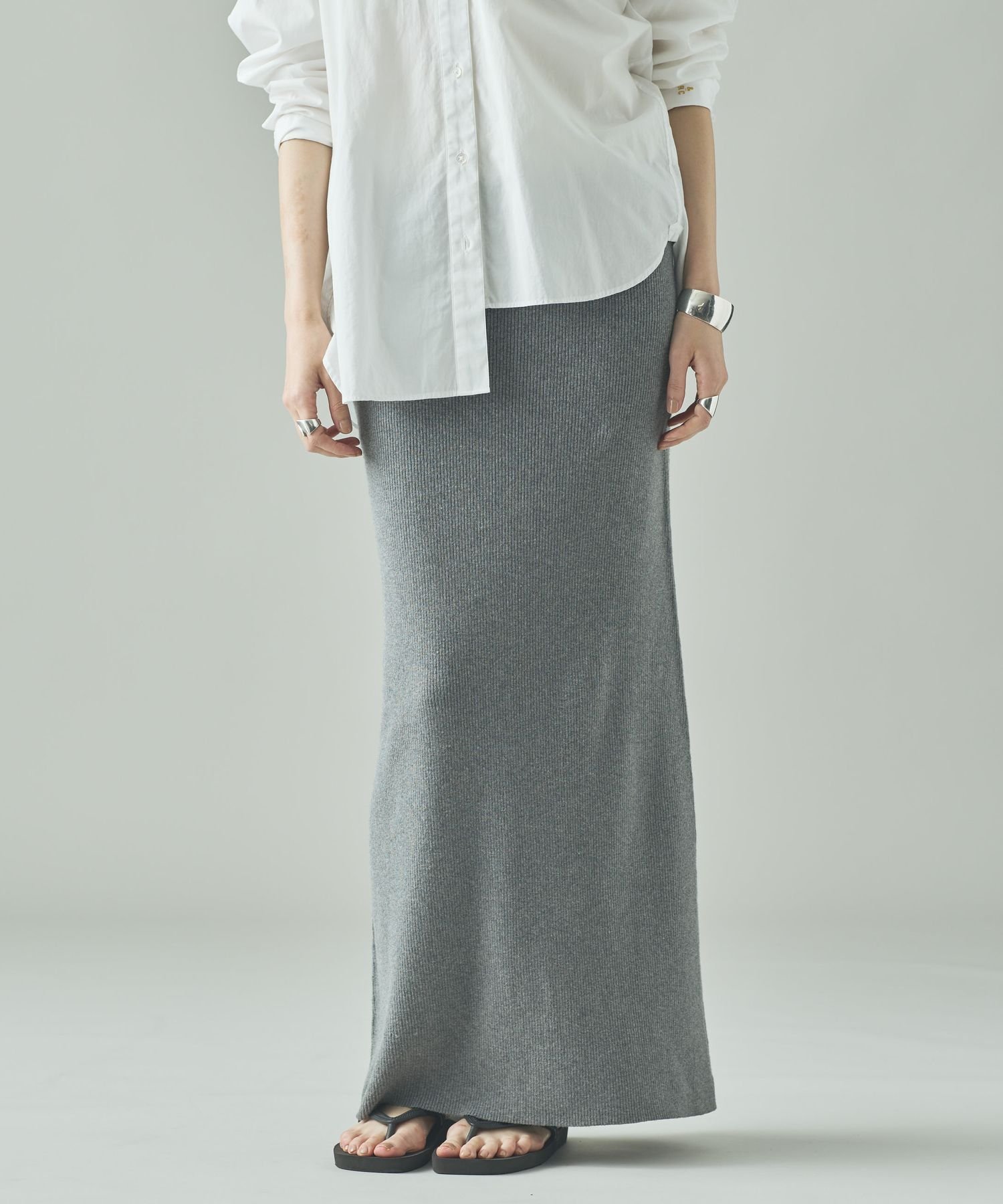 Curensology｜コットンリブタイトスカート | Rakuten Fashion(楽天