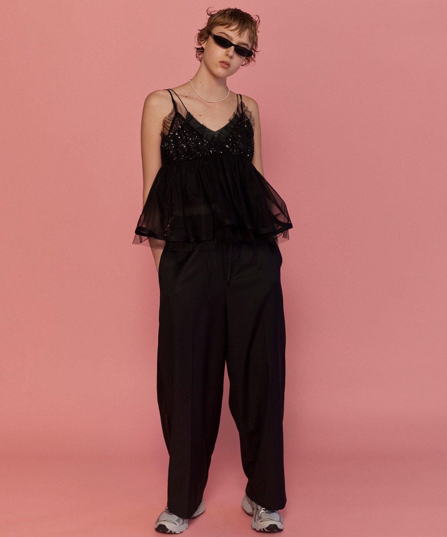 MAISON SPECIAL｜Shining Tiered Camisole Tunic | Rakuten Fashion