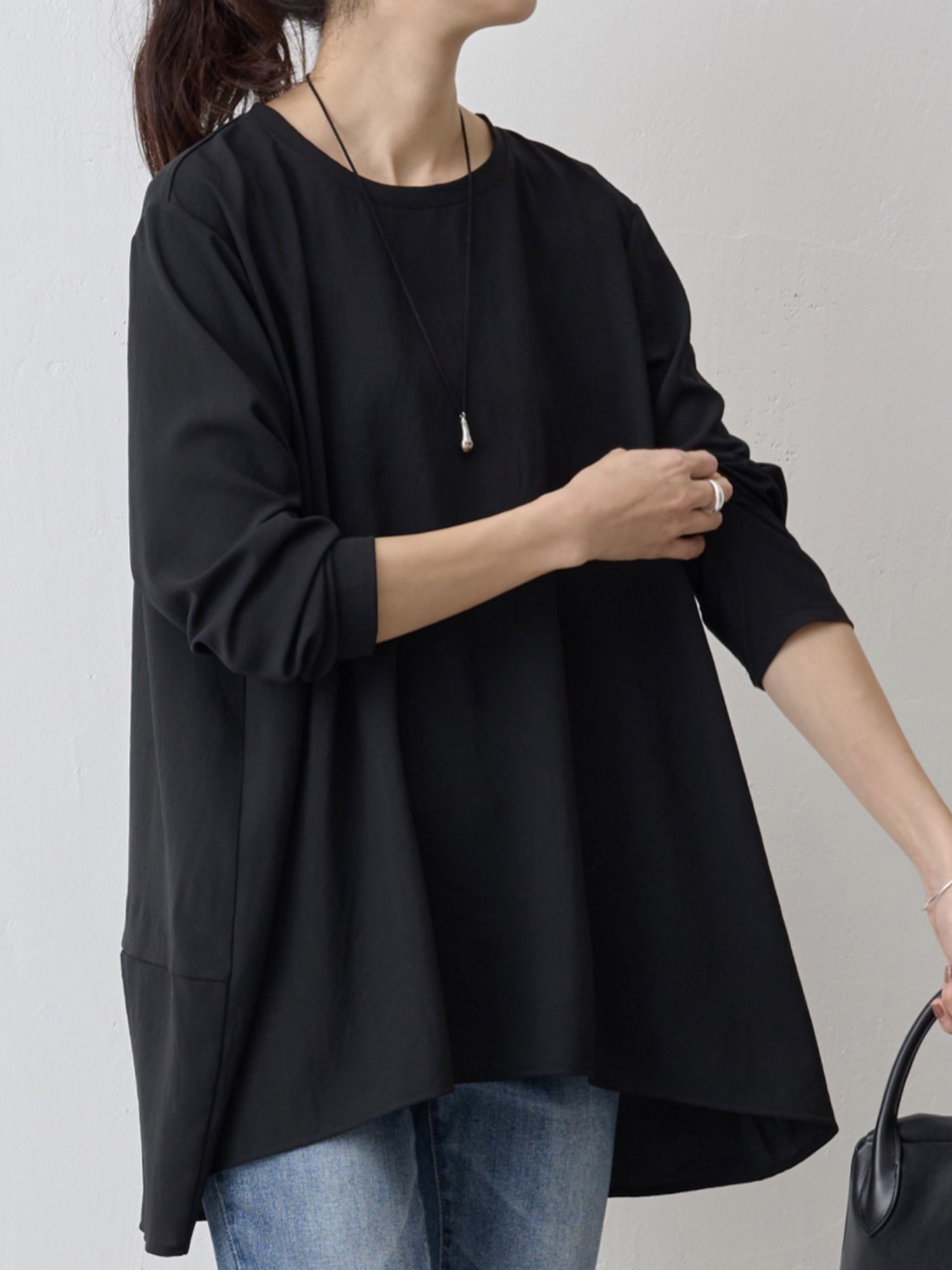 BEARDSLEY｜《LIVETART》後ろドレープ Tブラウス | Rakuten Fashion